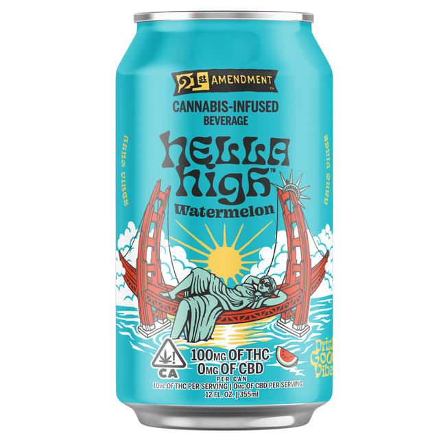 21st Amendment — Hella High Watermelon Sparkling Water