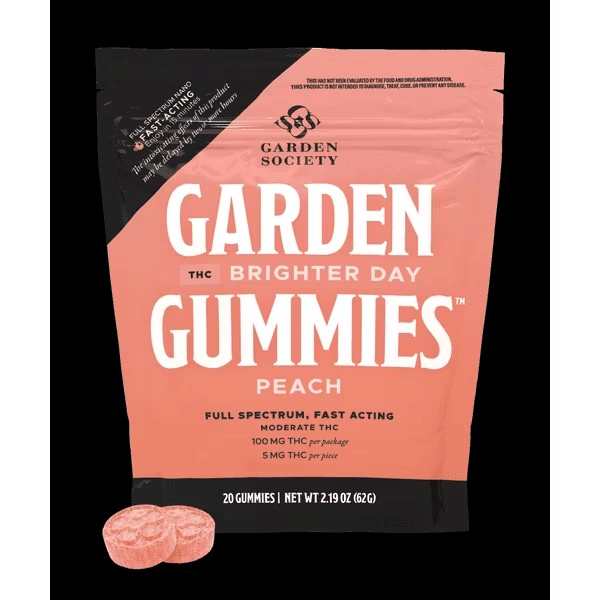 *FAST ACTING* Peach Gummies 20pk (100mg)