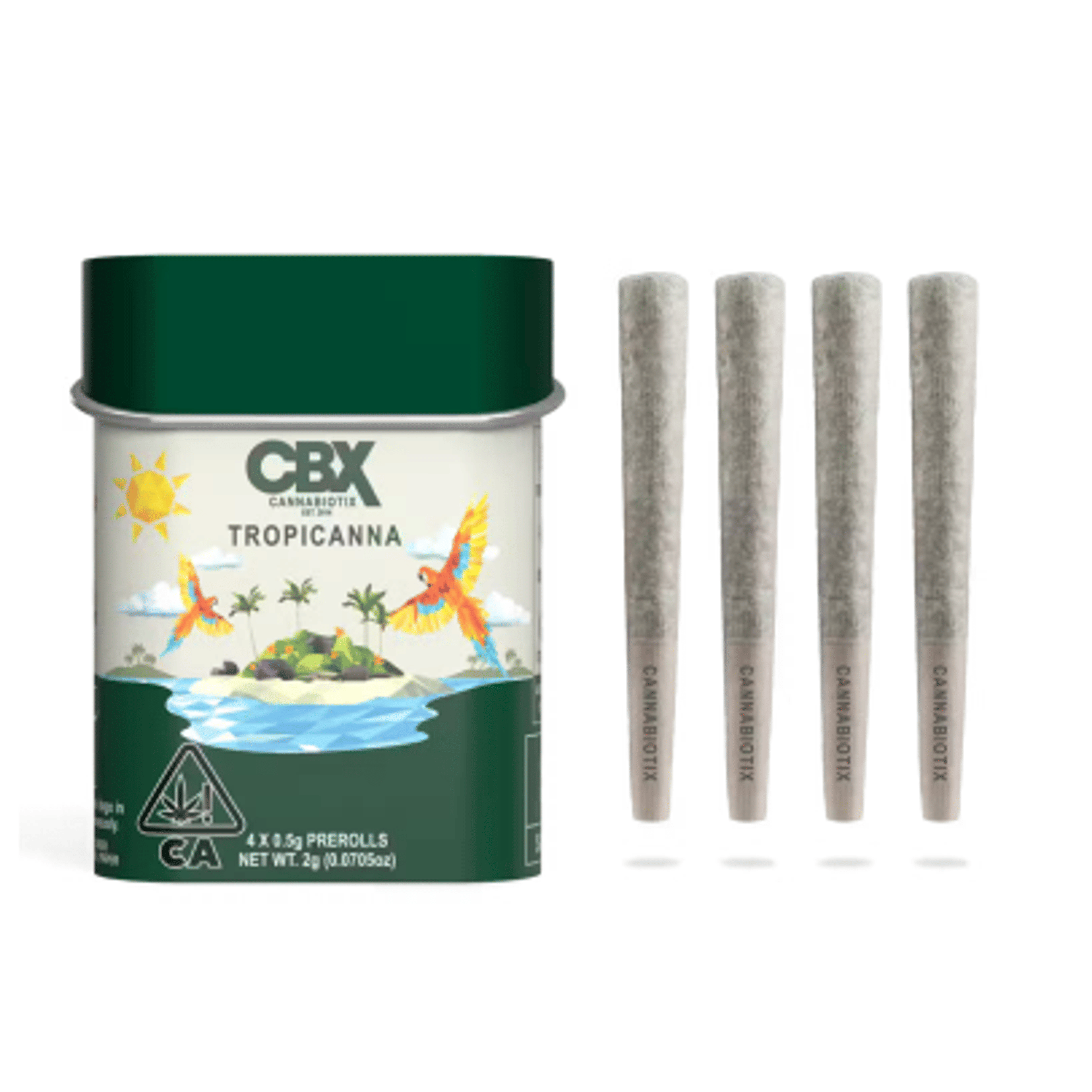 CBX: 4pk. Tropicanna Pre-Rolls - 2g - Cannabiotix (CBX) - - $30 - Pre-Rolls