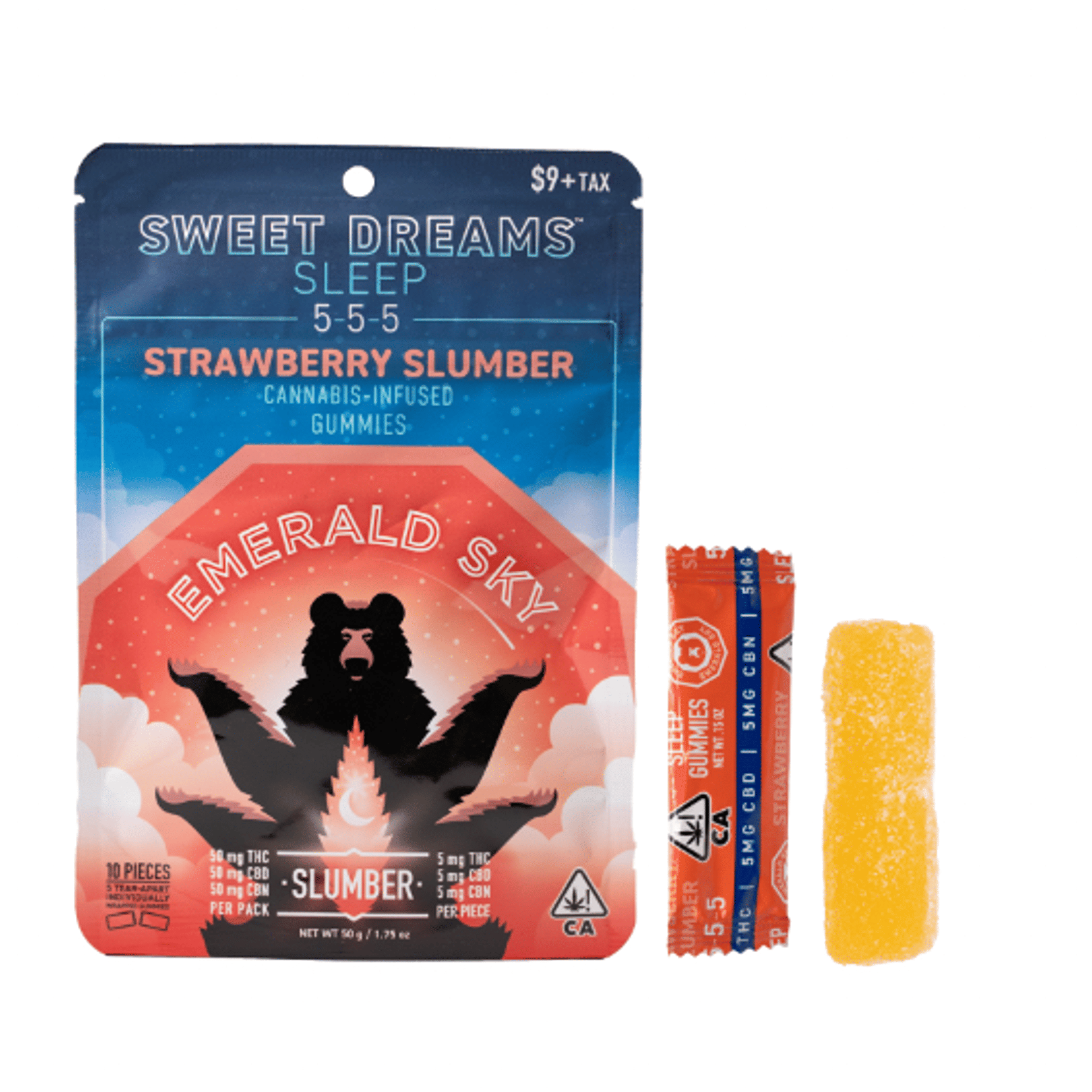 Strawberry Slumber - 5:5:5 THC/CBD/CBN - Emerald Sky - Gummy - Indica - $10 - Gummies