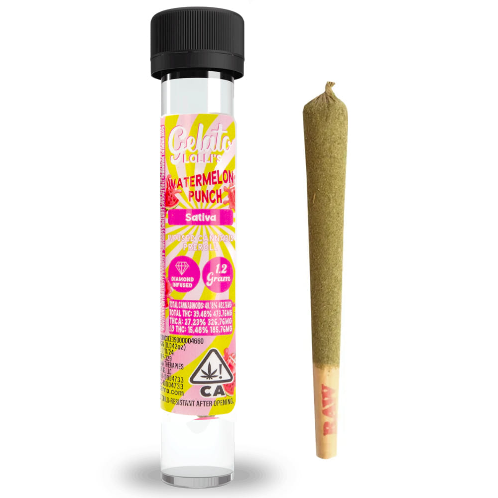Watermelon Punch (S) 1.2g Infused Preroll *B2G1 EVERYDAY* - Gelato Canna Co. - Watermelon Punch (S) - $14 - Pre-Rolls