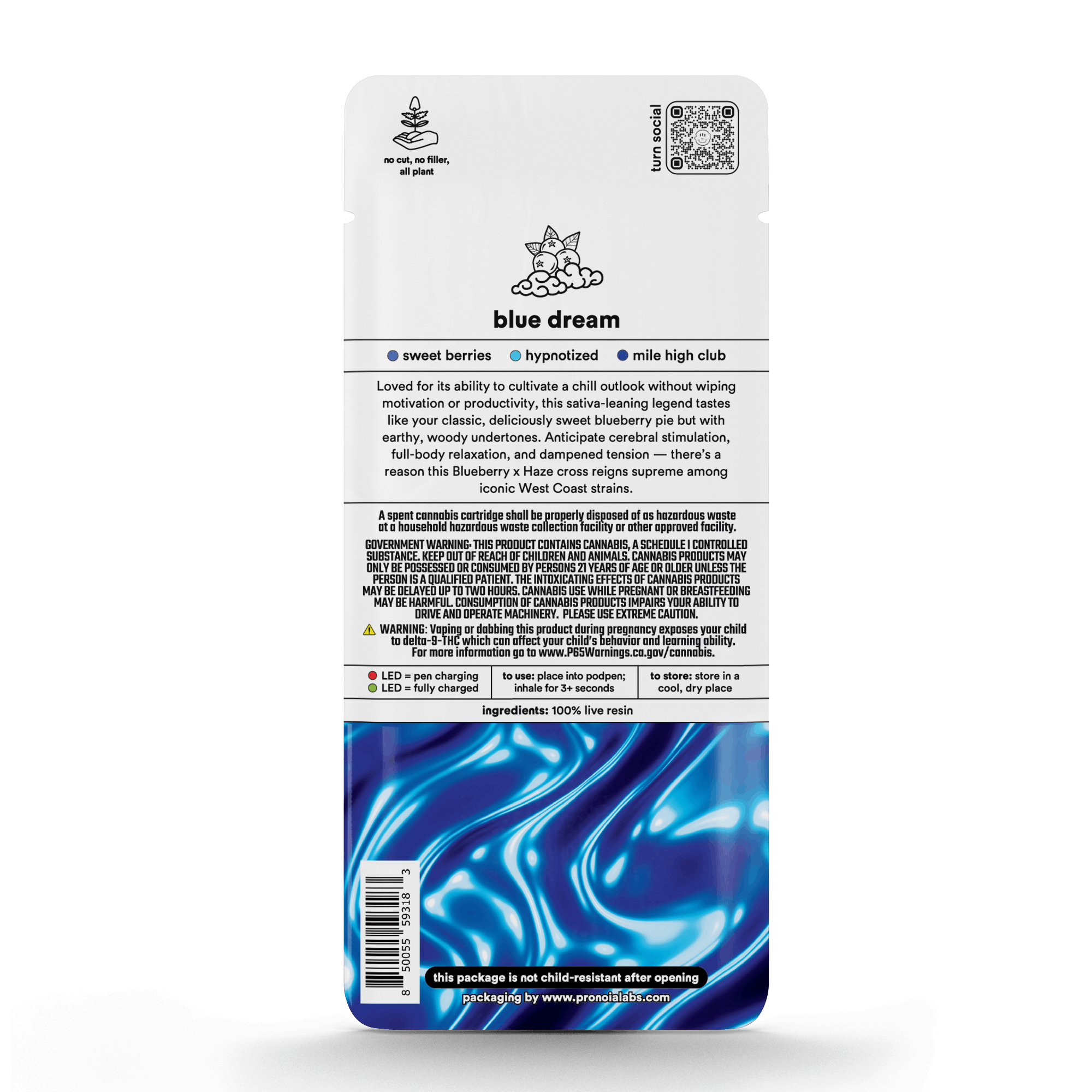 Blue Dream 'Turn Up' Live Resin Pod 1g - Turn -  - $36 - Vapes