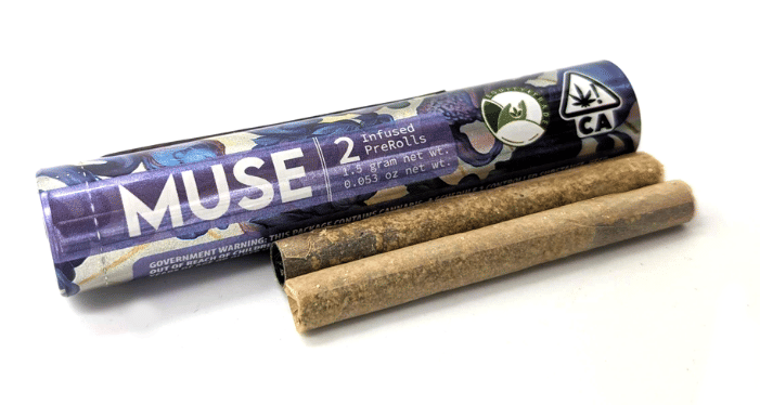 Muse Infused PreRoll 2 Pack - Muse Cannabis - Royal Fire x GG4 (I) - $15 - Pre-Rolls