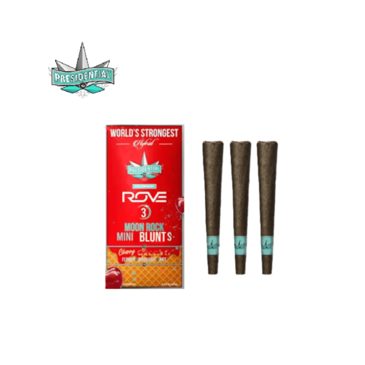 Presidential Mini | .5gx3pk - Cherry Gelato - Moon Rock Infused Pre-Rolls - Indica - Presidential -  - $23 - Pre-Rolls
