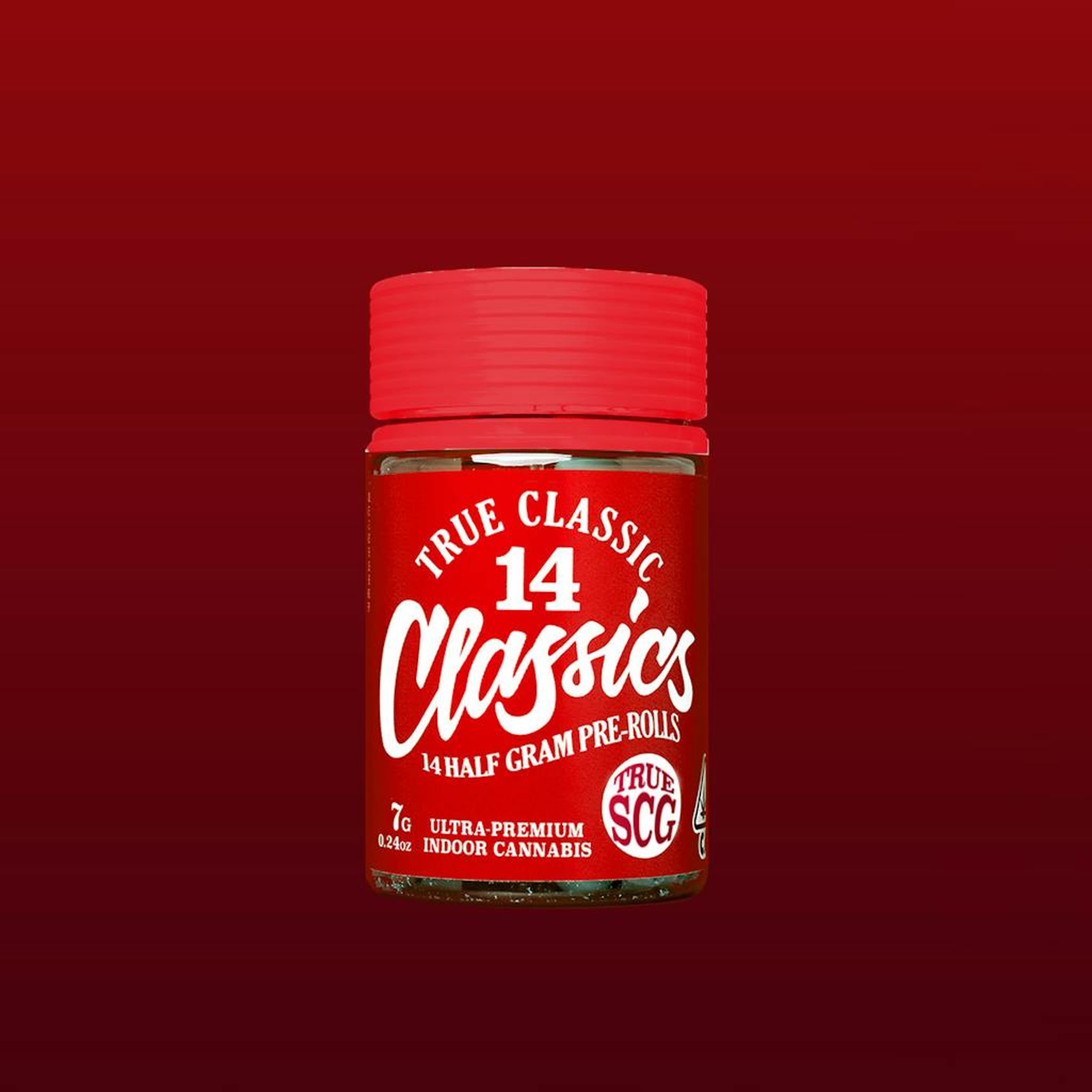 Strawberry Cherry Gelato - .5g Prerolls (14pk) - True Classic - 7g Preroll Pack Hybrid - $55 - Pre-Roll Packs