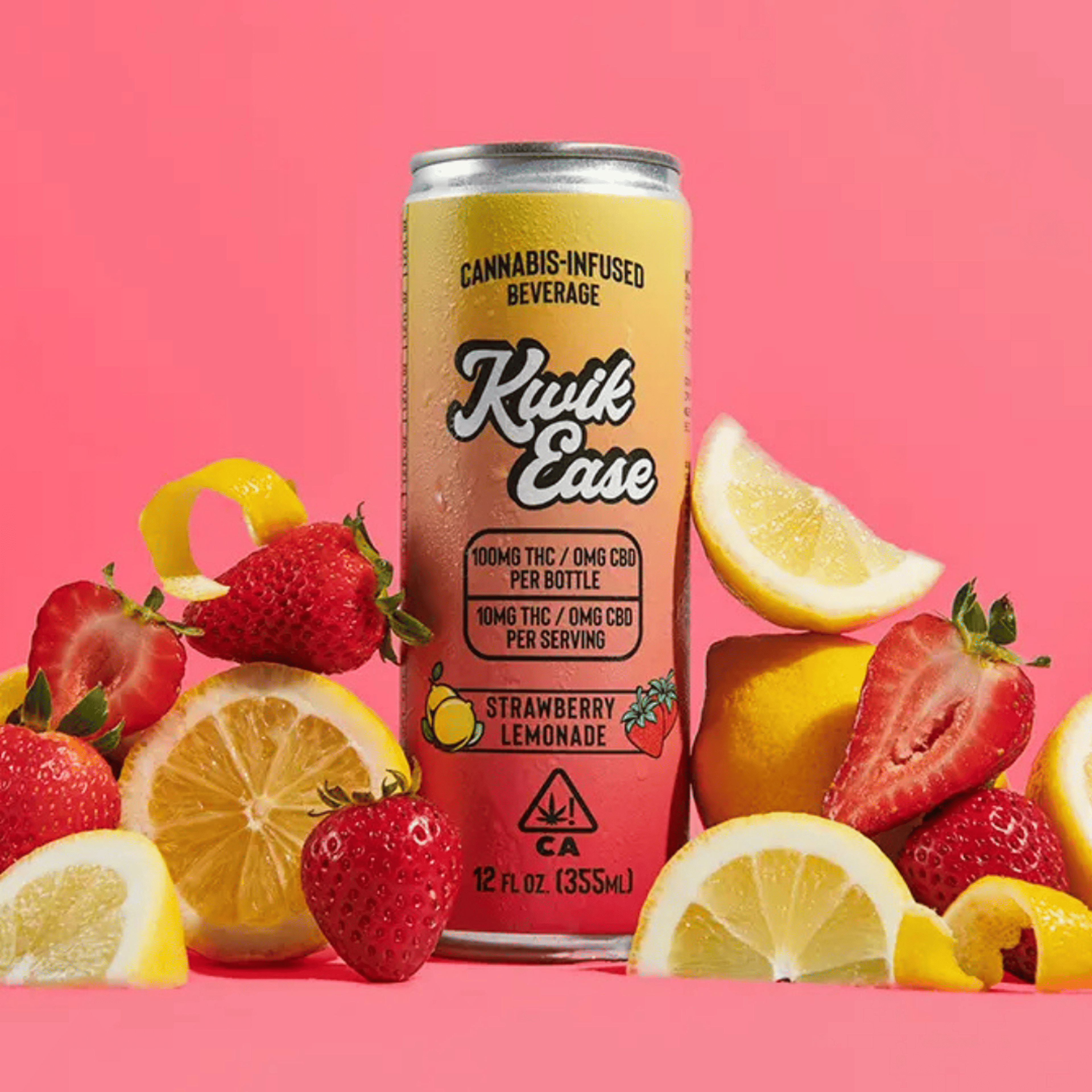 Kwik Ease - Strawberry Lemonade - 100mg - Kwik Ease - Strawberry Lemonade - Drink - 100mg - $6.99 - Beverages