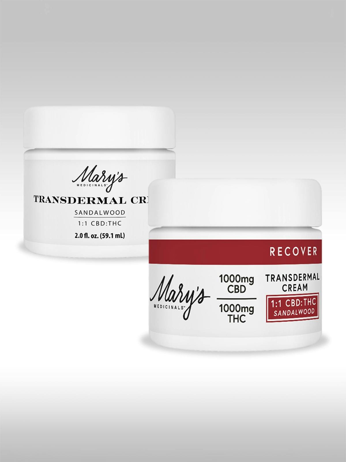 Recover -Sandalwood Cream 1000MG - 1:1 CBD:THC *SPECIAL PRICING* - Mary's Medicinals - Sandalwood 1000mg Relax Cream  1:1 - $55 - Topicals