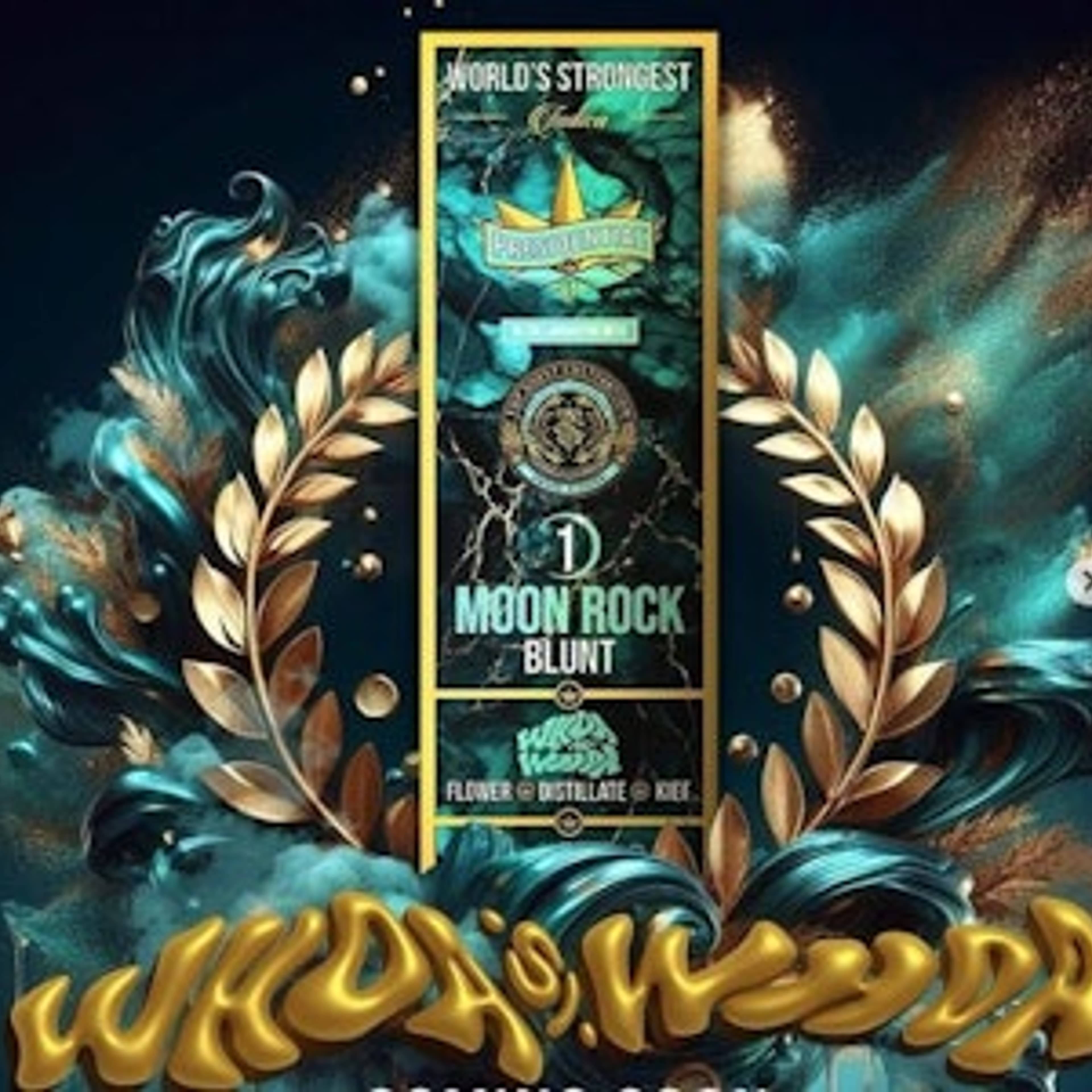 Whoa-Si-Whoa - 1.5g Moon Rocks Blunt - Presidential - Moonrock Blunt -Indica - $20 - Infused Blunt