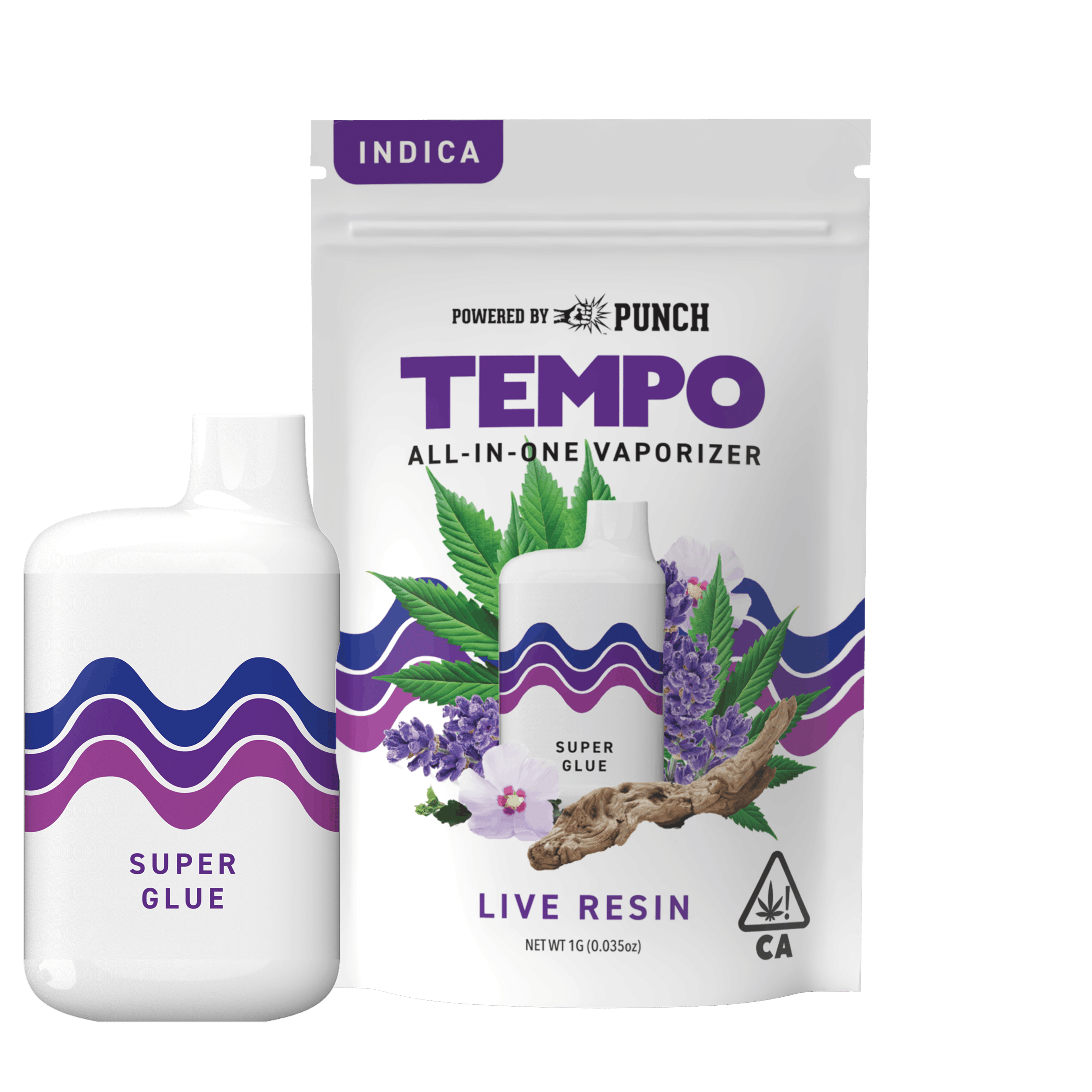 Super Glue - Live Resin - Disposable - Tempo - One Gram - $35.99 - Disposable Vape (All-In-One, Battery Built-In)