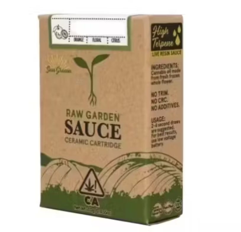 $46.68 SAUCE Kush Crasher 1g Cartridge - Raw Garden -  - $32.49 - Vaporizers