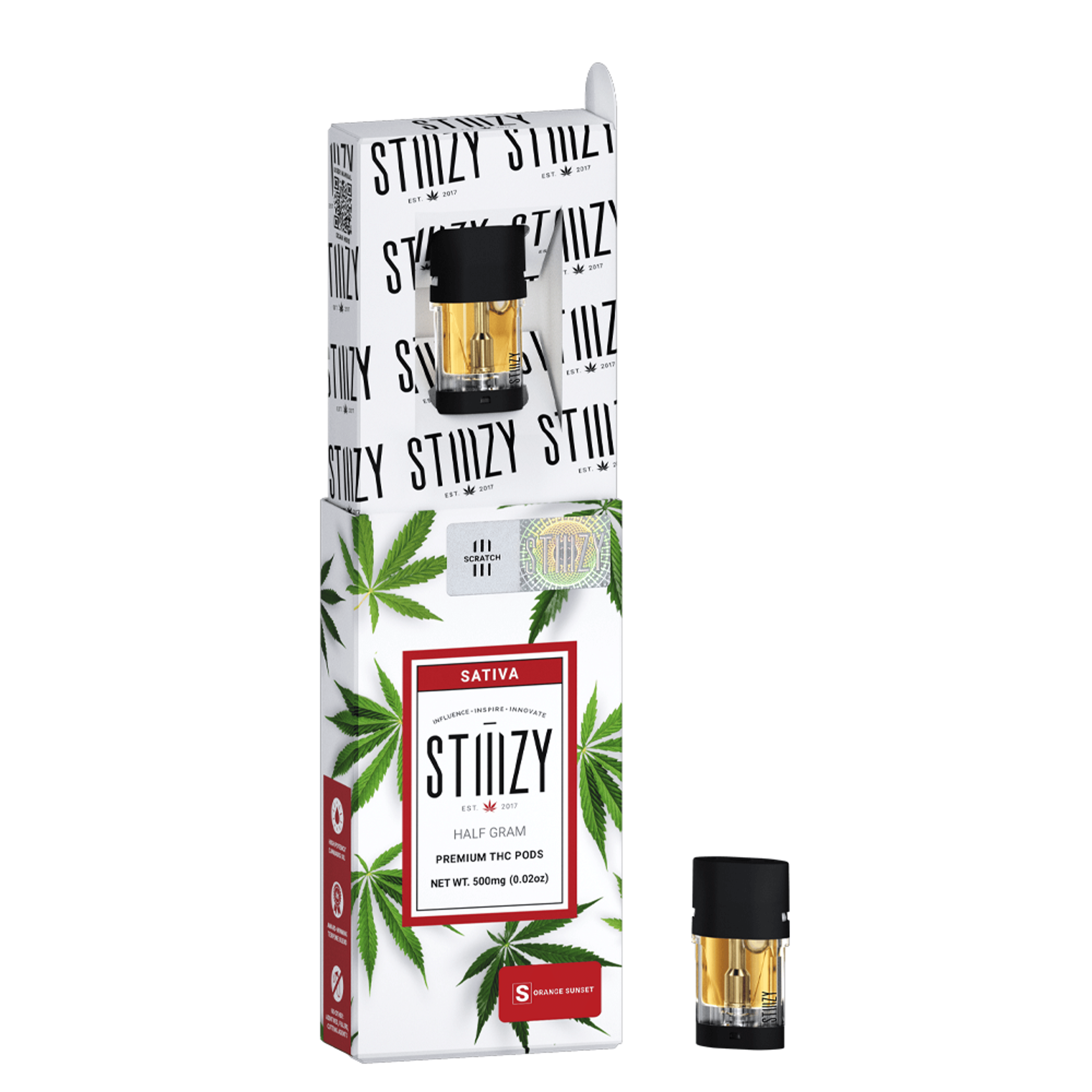 Orange Sunset Pod (0.5G) - Stiiizy - - $15 - Cartridge