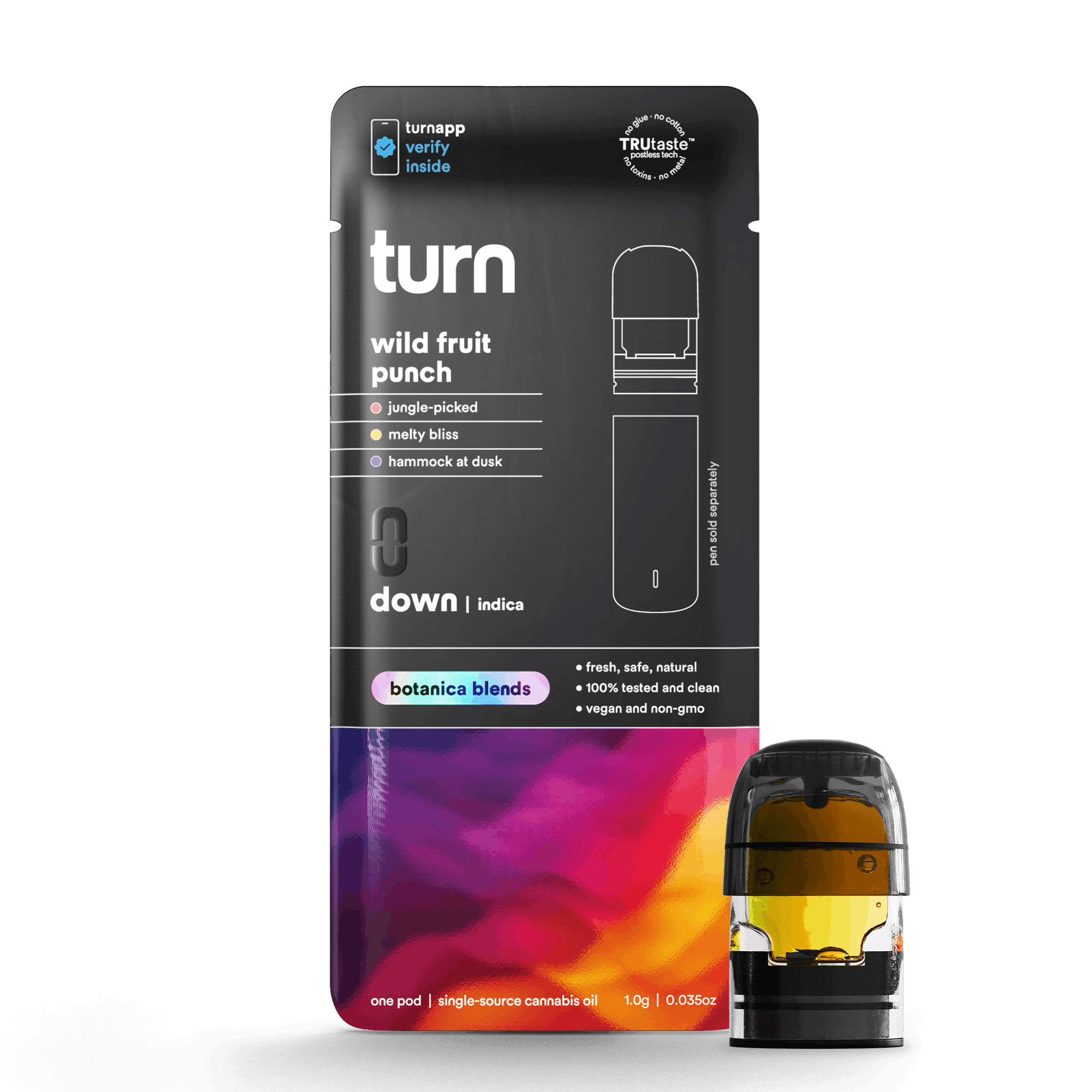 1.0g POD | wild fruit punch | botanica blends | down | - Turn -  - $35 - Vape Pens
