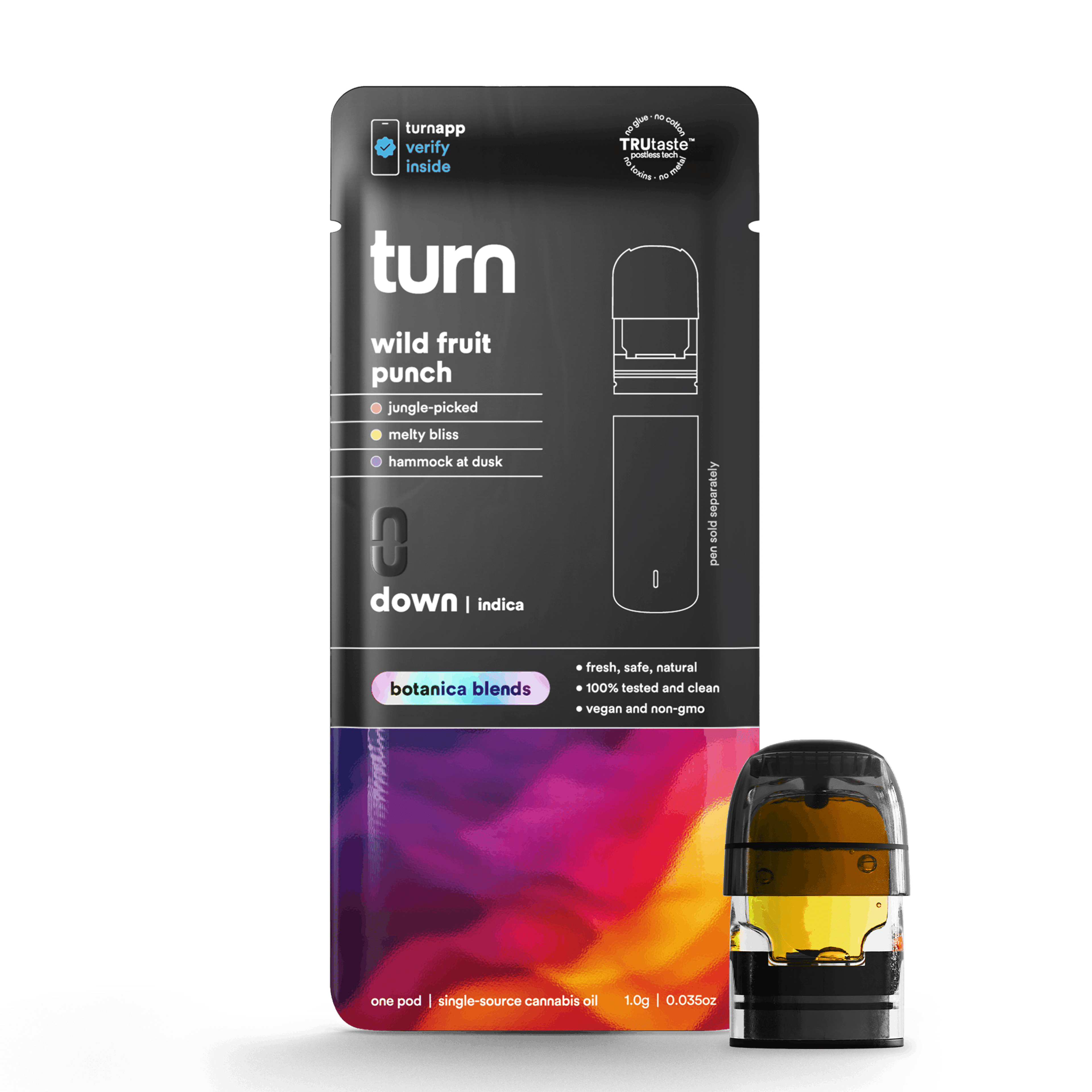 1.0g POD | wild fruit punch | botanica blends | down | - Turn - - $35 - Vape Pens