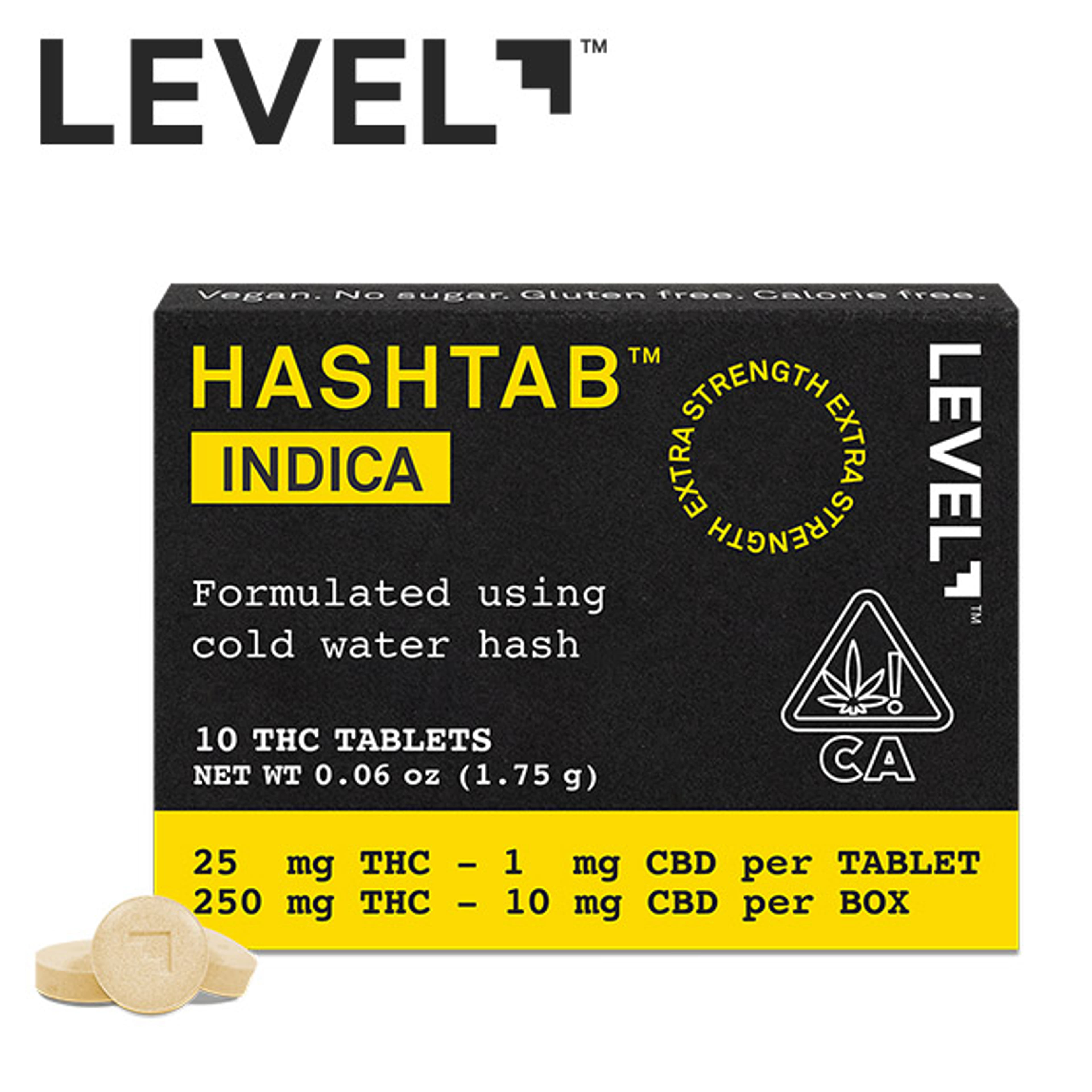 Level Hashtabs - Indica - 10 Tablets - Level - - $23.99 - Edibles