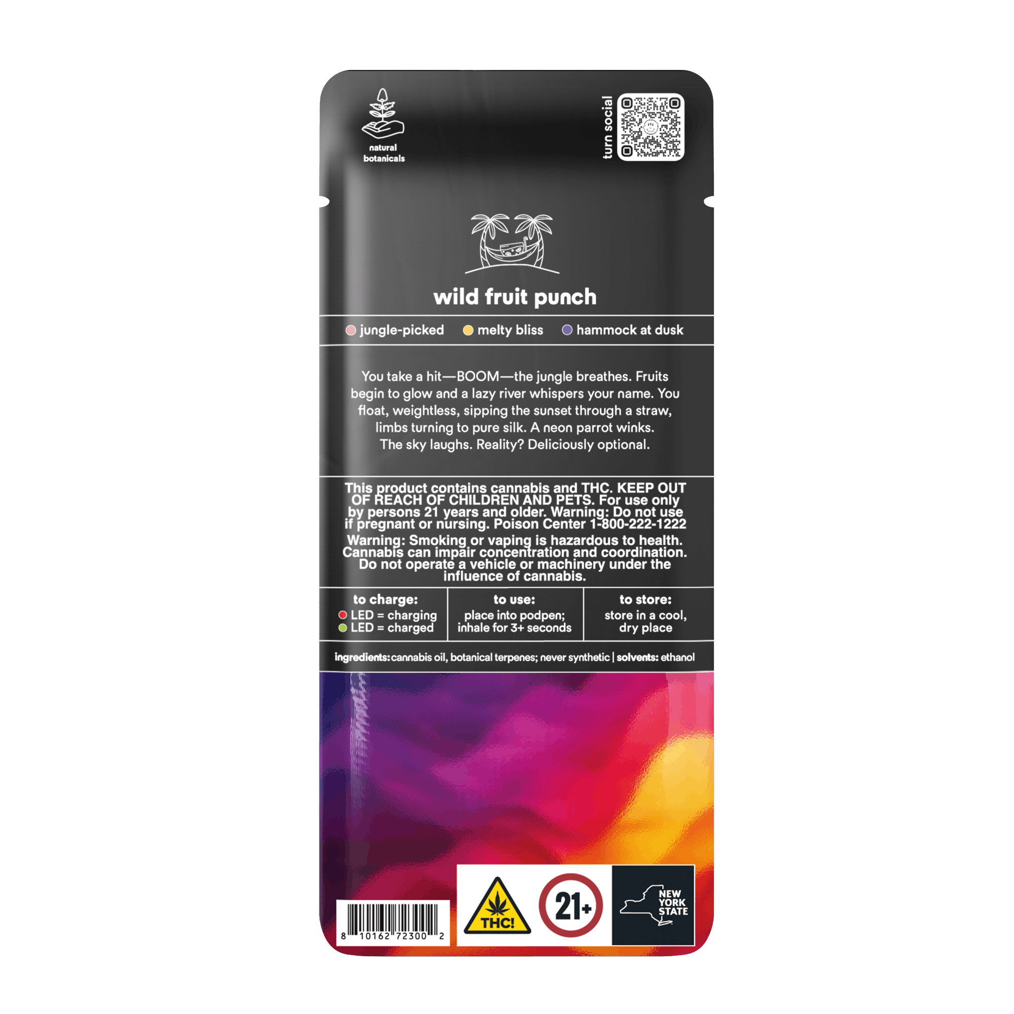 1.0g POD | wild fruit punch | botanica blends | down | - Turn -  - $35 - Vape Pens