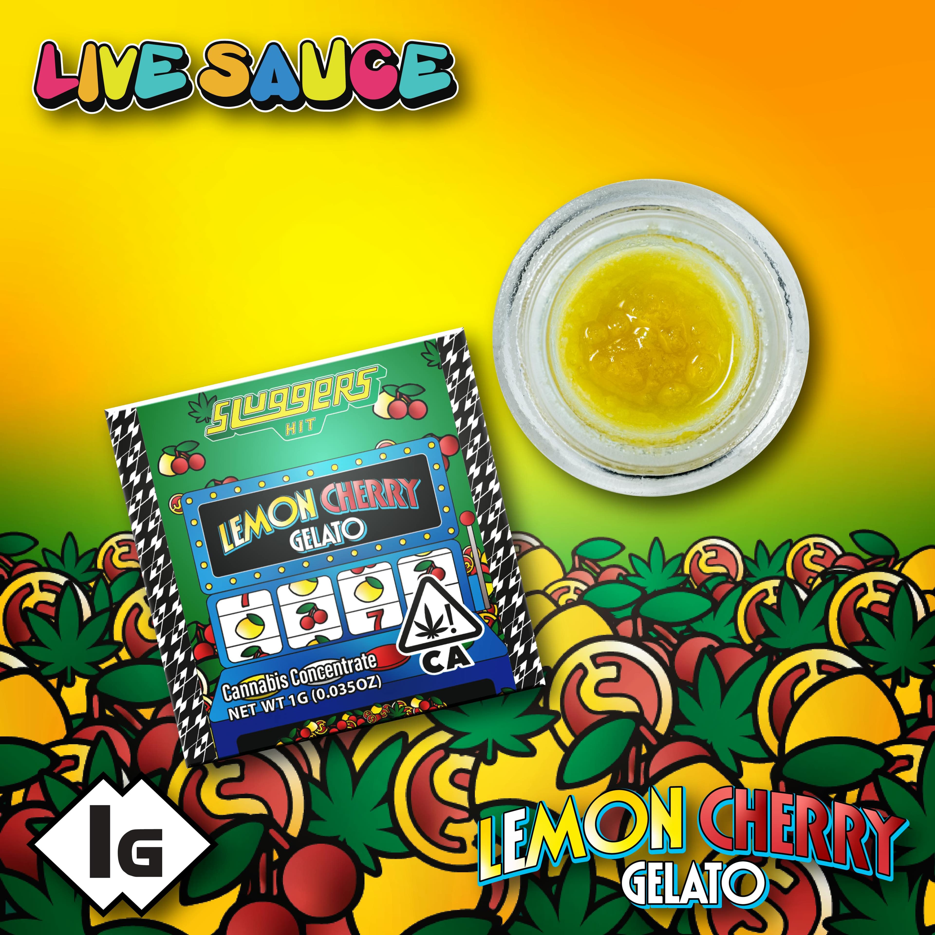 Lemon Cherry Gelato - Live Sauce - Sluggers Hit - One Gram - $39.99 - Concentrates