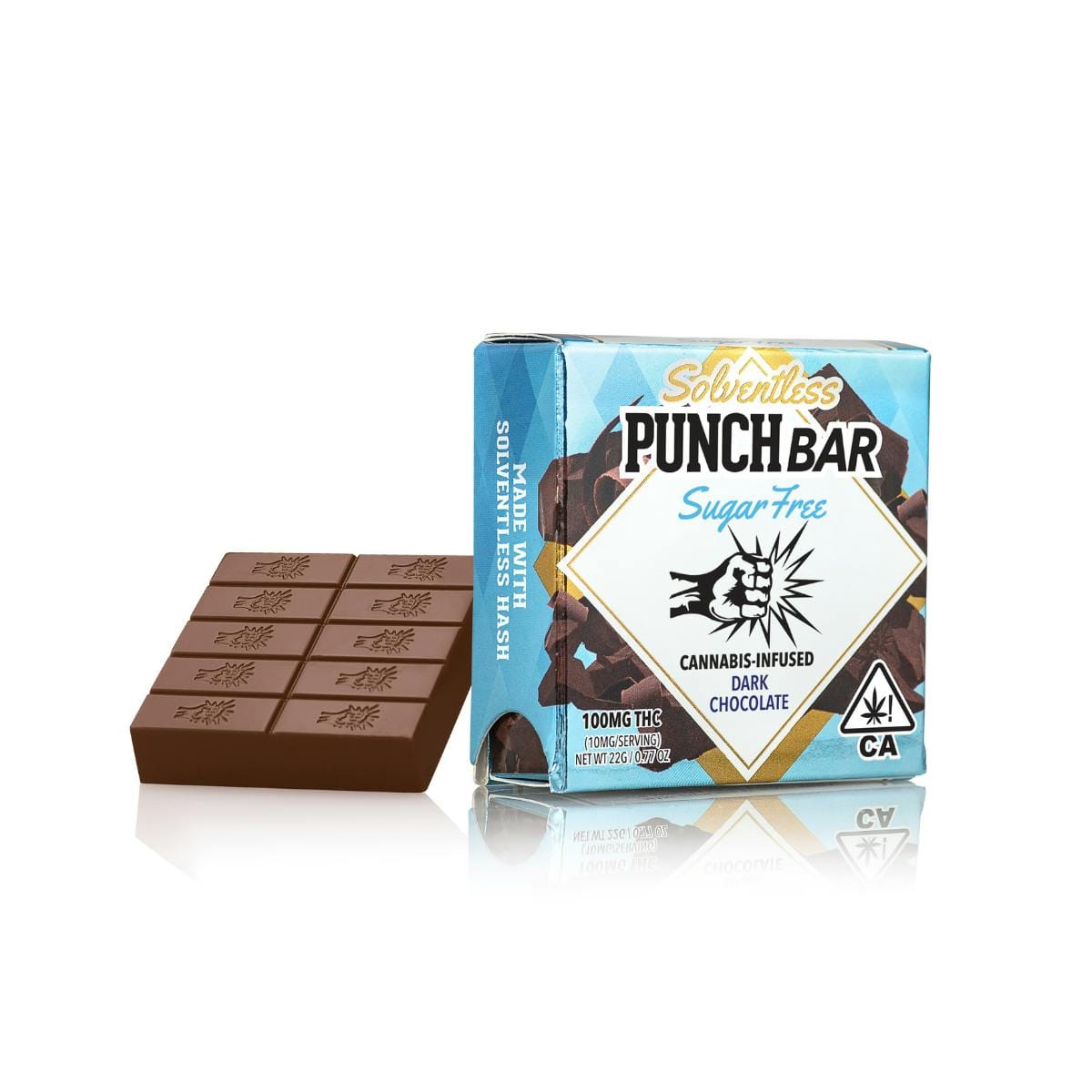 Sugar Free Dark Choc. PunchBar 100mg - Punch Edibles & Extracts -  - $12 - Edible