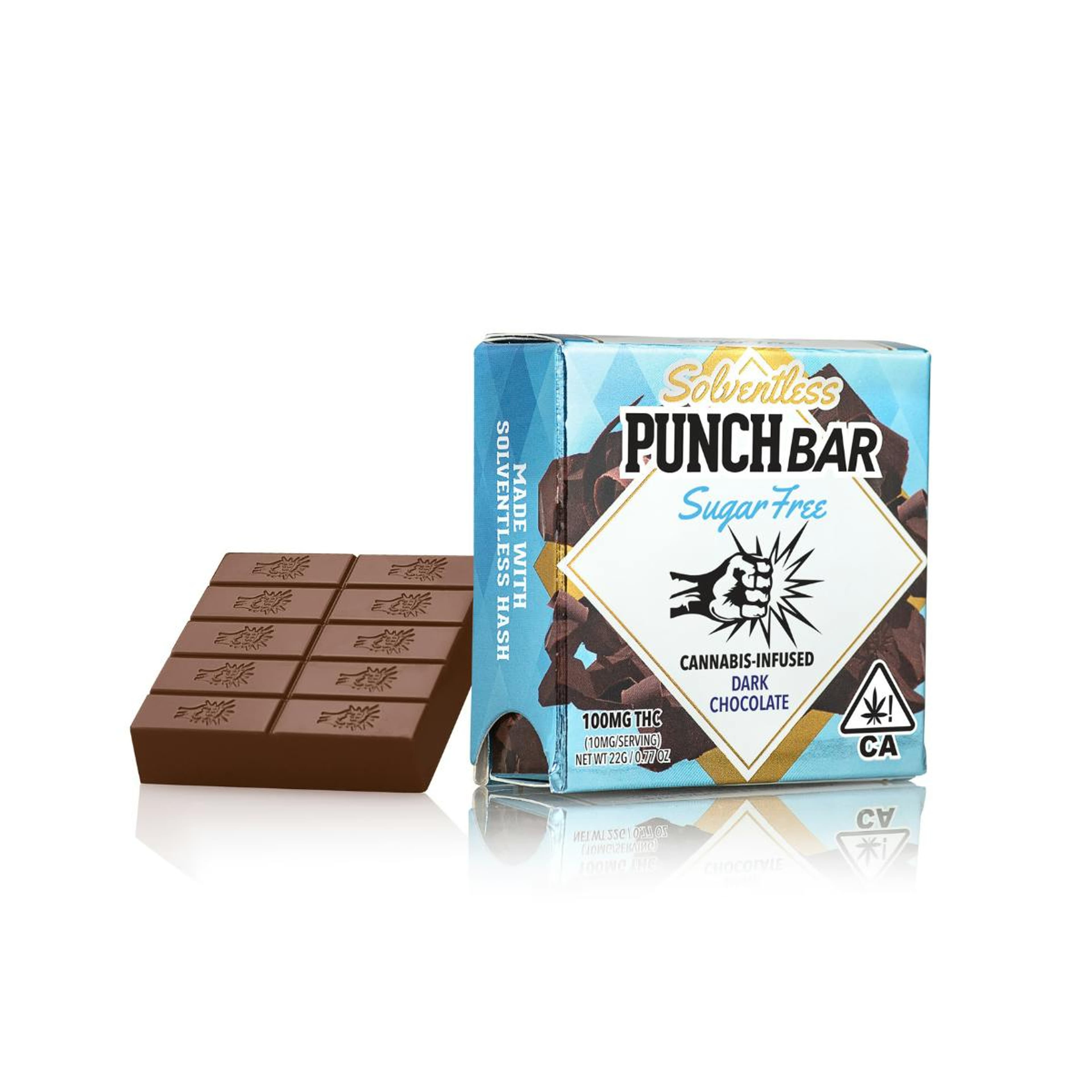 Sugar Free Dark Choc. PunchBar 100mg - Punch Edibles & Extracts - - $12 - Edible
