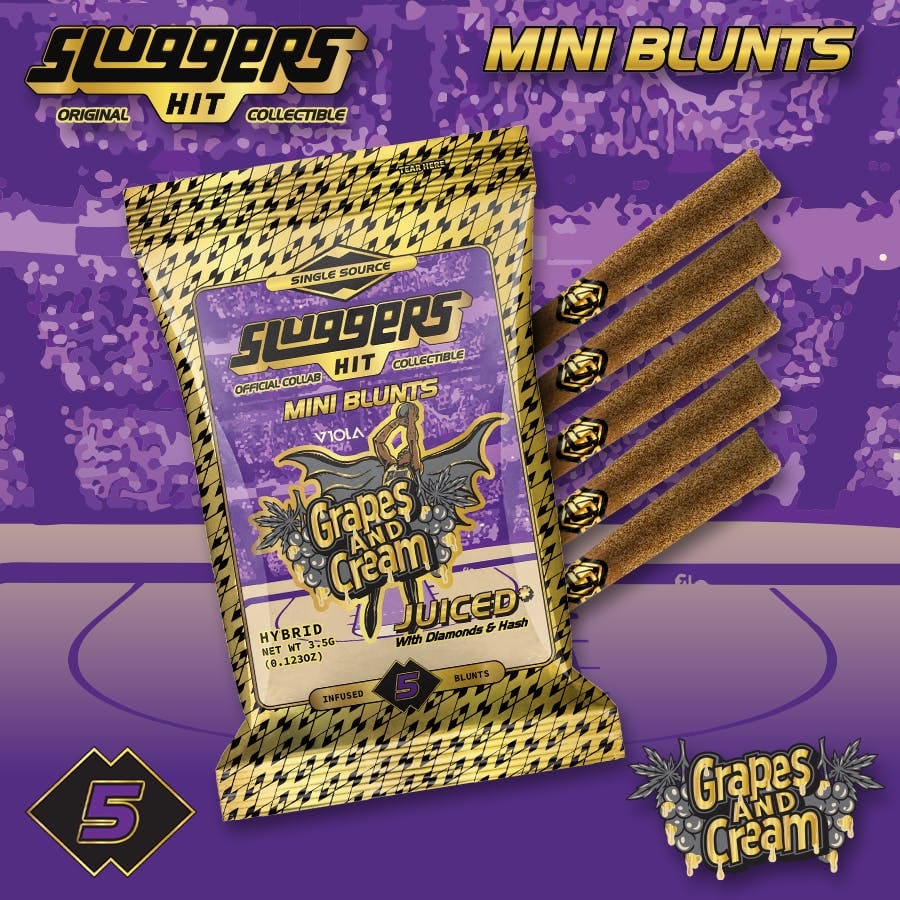 Infused Blunts - Grapes & Cream 5pk - Sluggers Hit -  - $45 - Pre-Roll