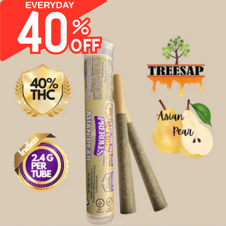 Treesap | 1.2gx2pk - Asian Pear- Infused Pre-Rolls - Treesap -  - $14.75 - Pre-Rolls