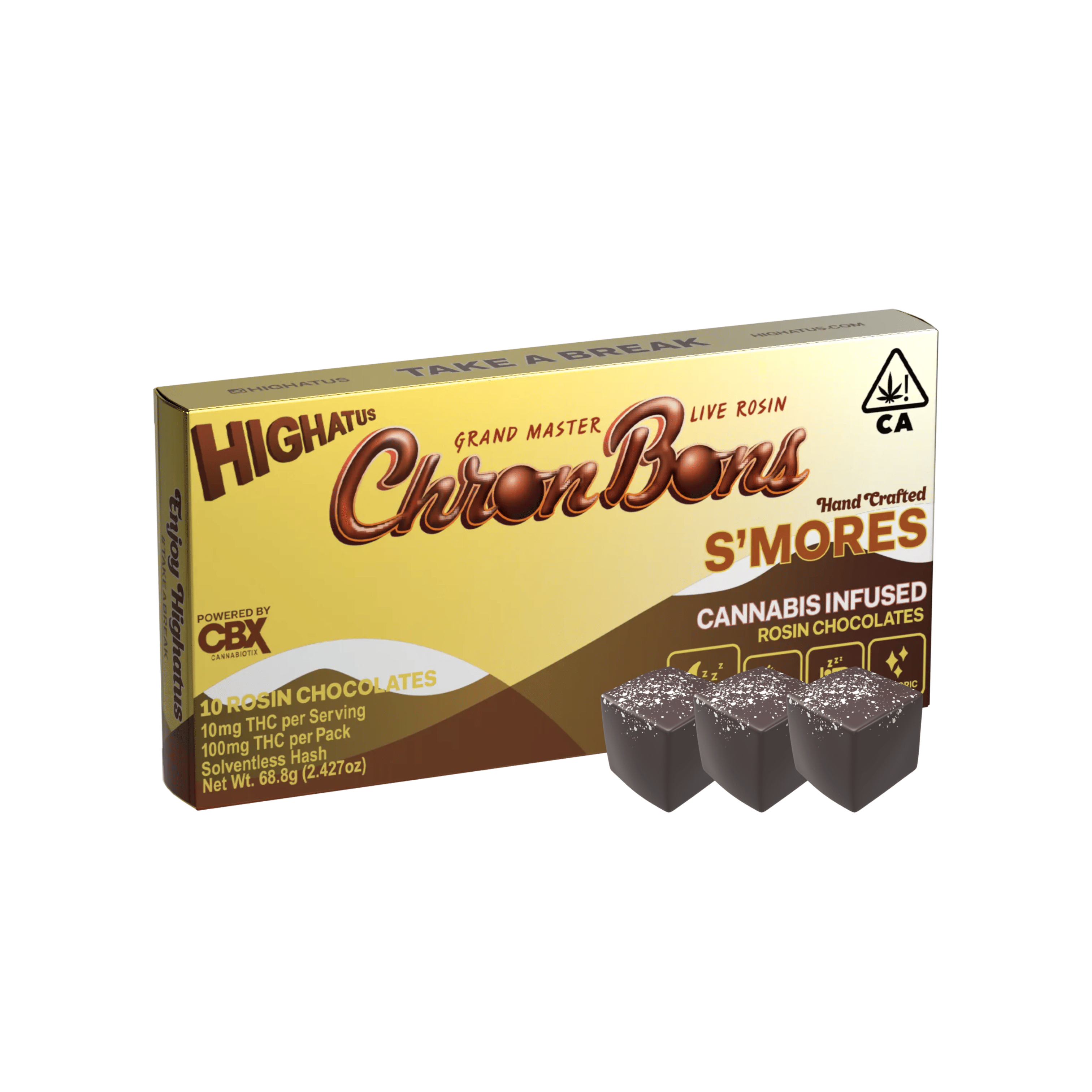 Chronbons | S'mores | Grand Master - 100mg - Highatus (By CBX) -  - $22 - Edibles