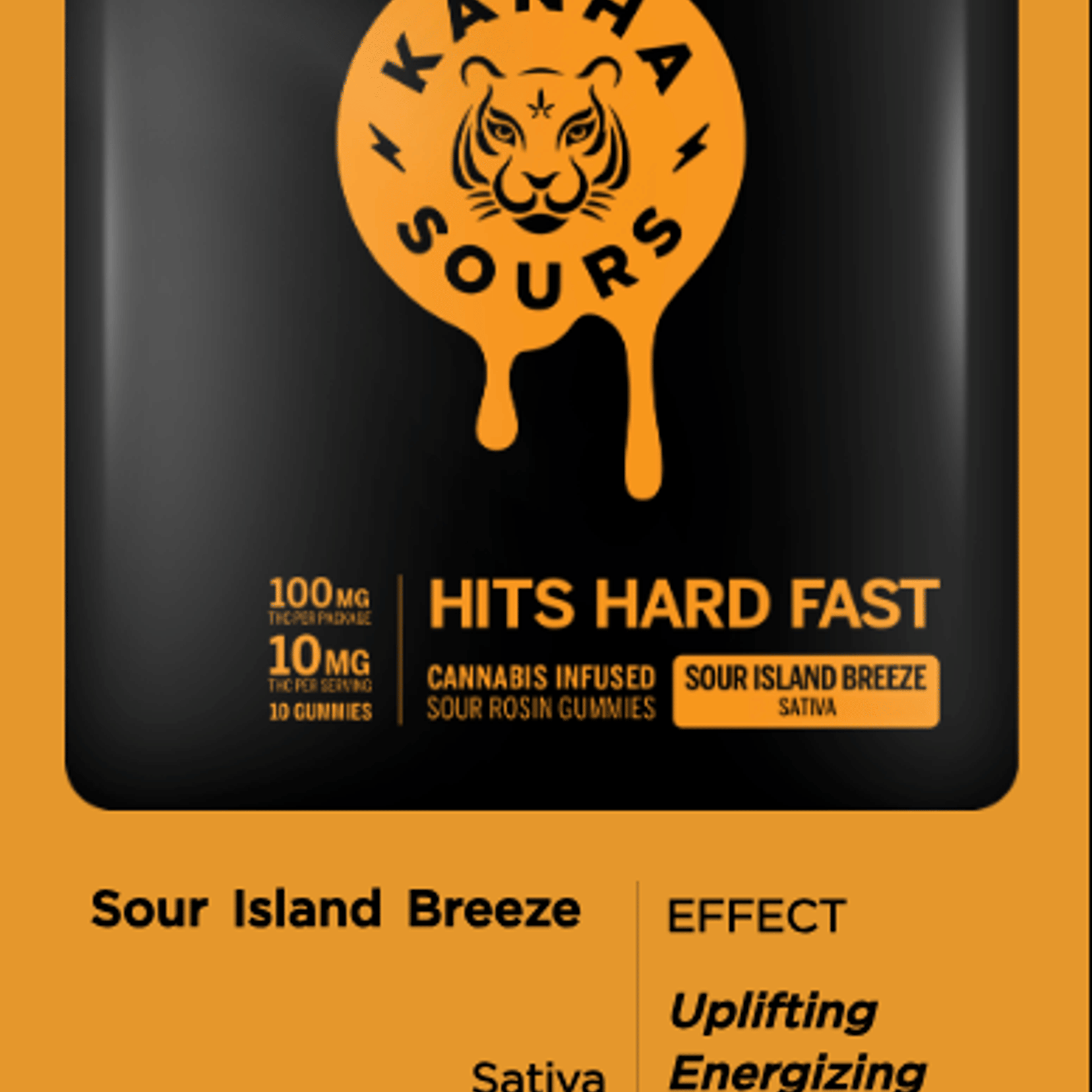 Sour Island Breeze - 100mg Rosin Sours - Kanha - Sativa Gummy - $23 - Gummies