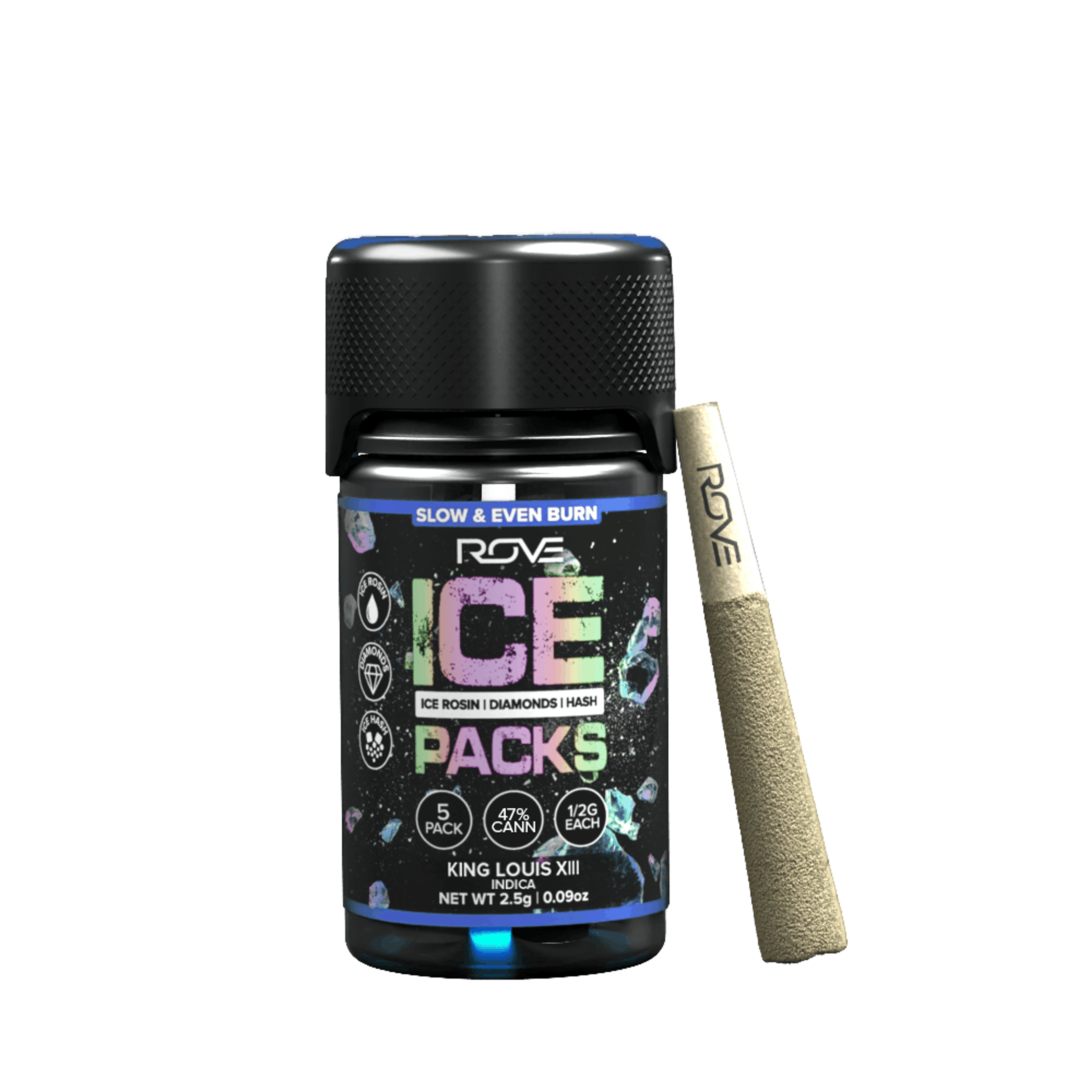 King Louis XIII Rosin Diamond Hash Infused Pre-Rolls (5Pk) (2.5G) - Rove - (5Pk) (2.5G) - $30 - Preroll