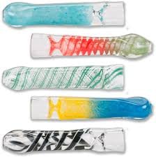 Glass Chillum - Assorted, 3.5"