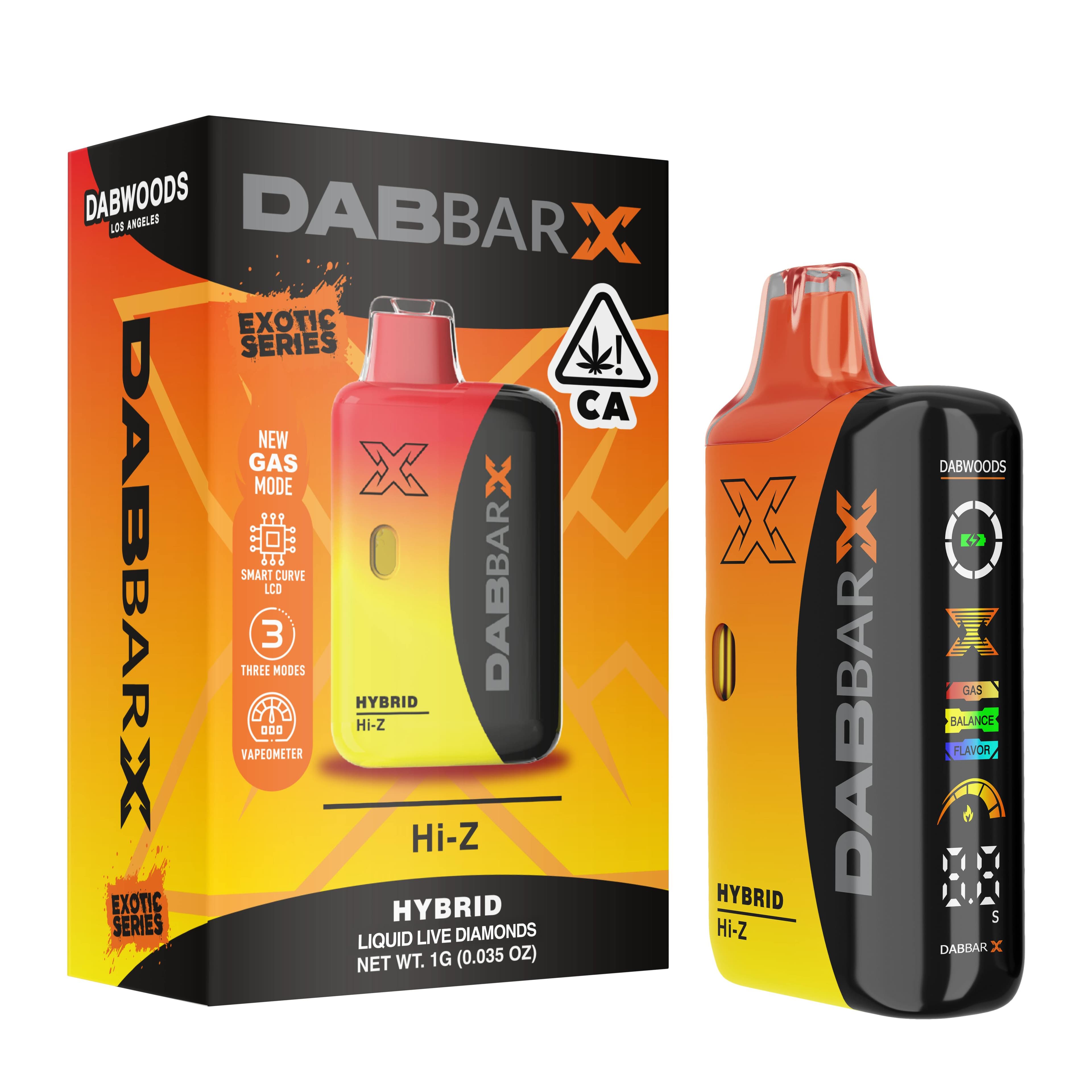 Hi-Z 1G VAPE- DABBAR X LIQUID LIVE DIAMONDS - Dabwoods - - $39.61 - Vapes