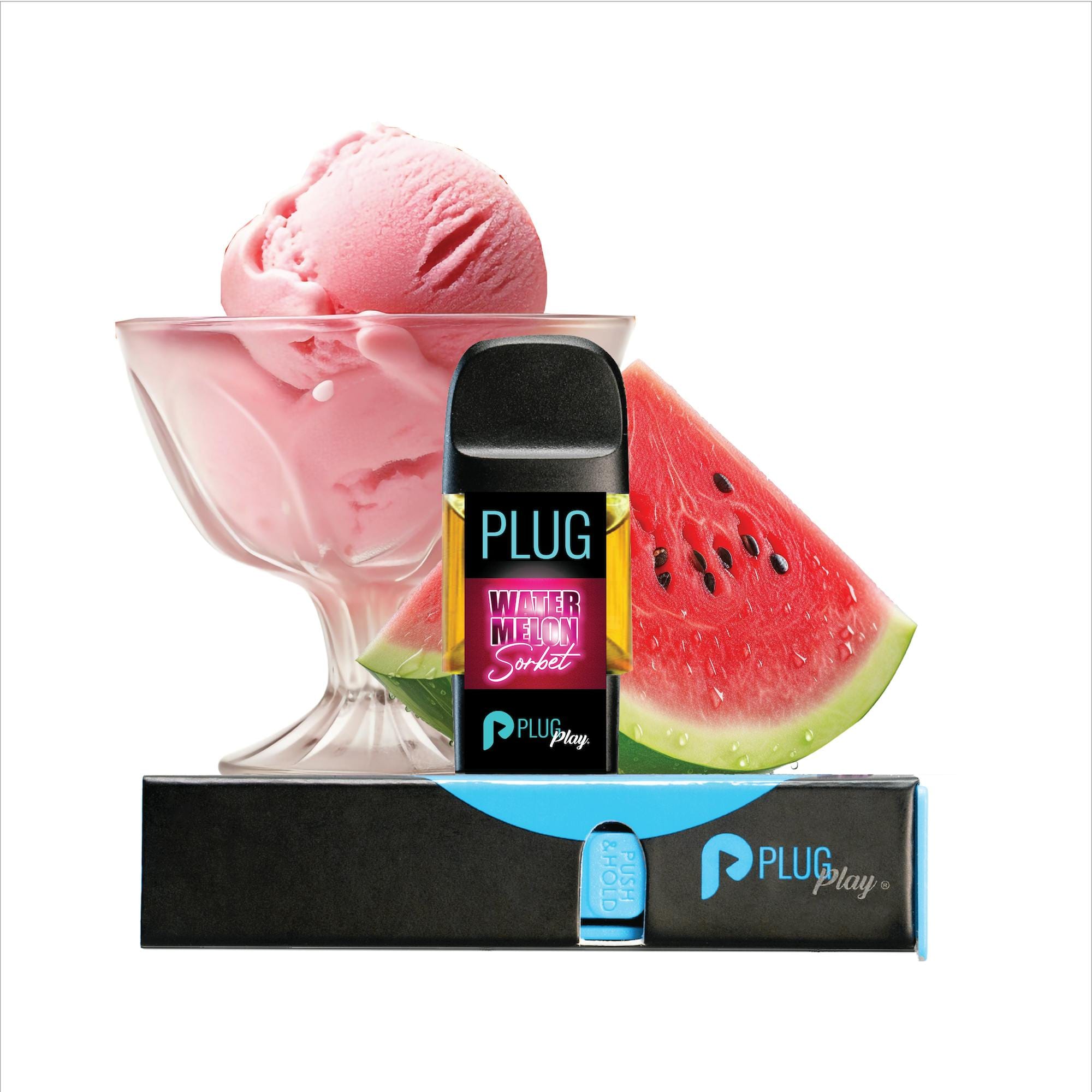 Plug Play  AIO Exotics Watermelon Sorbet 1g - Plug Play -  - $40 - All-In-Ones