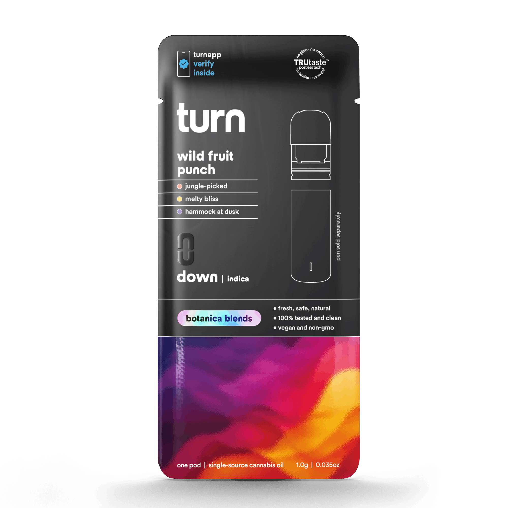 1.0g POD | wild fruit punch | botanica blends | down | - Turn -  - $35 - Vape Pens