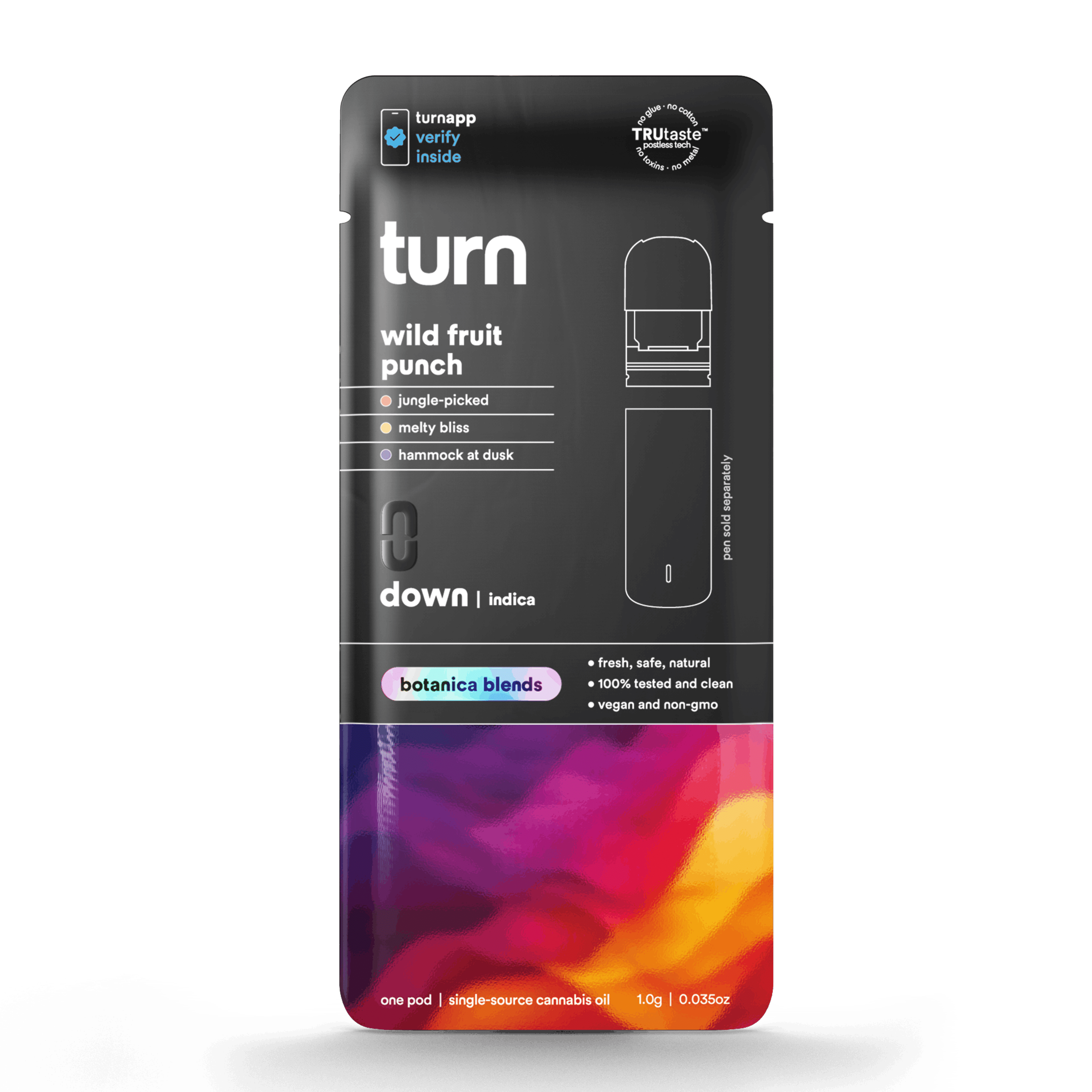 1.0g POD | wild fruit punch | botanica blends | down | - Turn - - $35 - Vape Pens