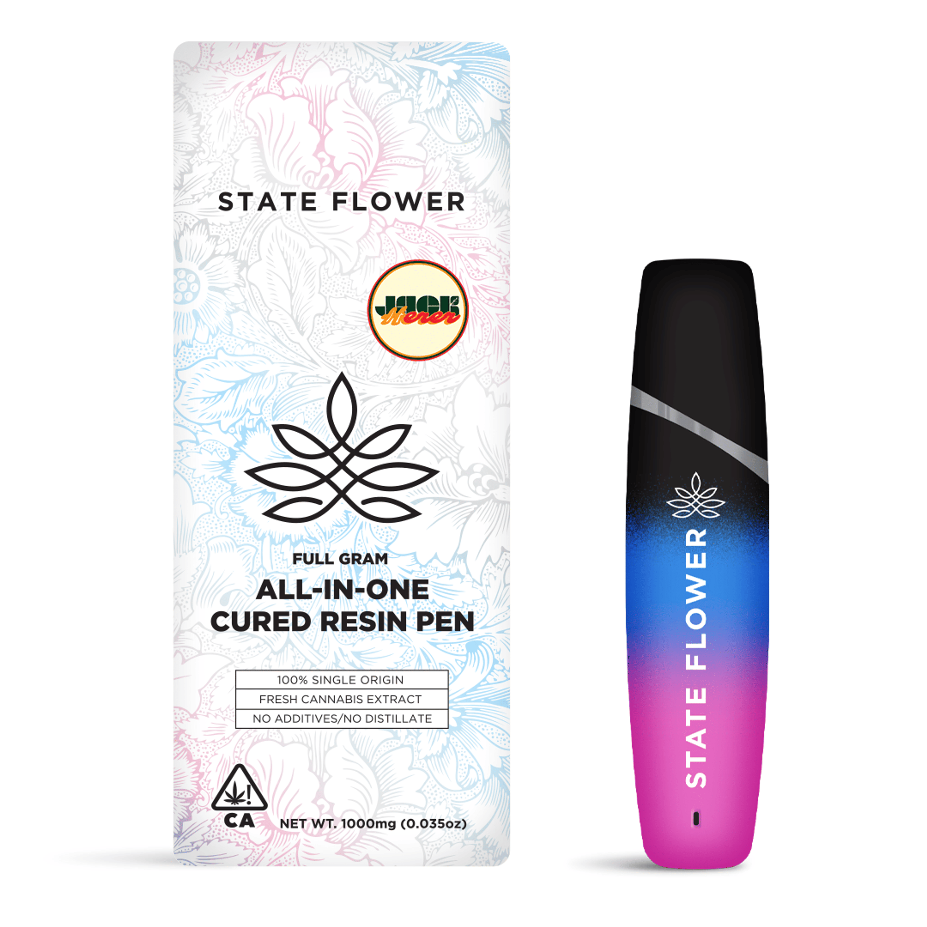 Jack Herer - Cured Resin - Disposable - State Flower Cannabis - One Gram - $34.99 - Disposable Vape (All-In-One, Battery Built-In)
