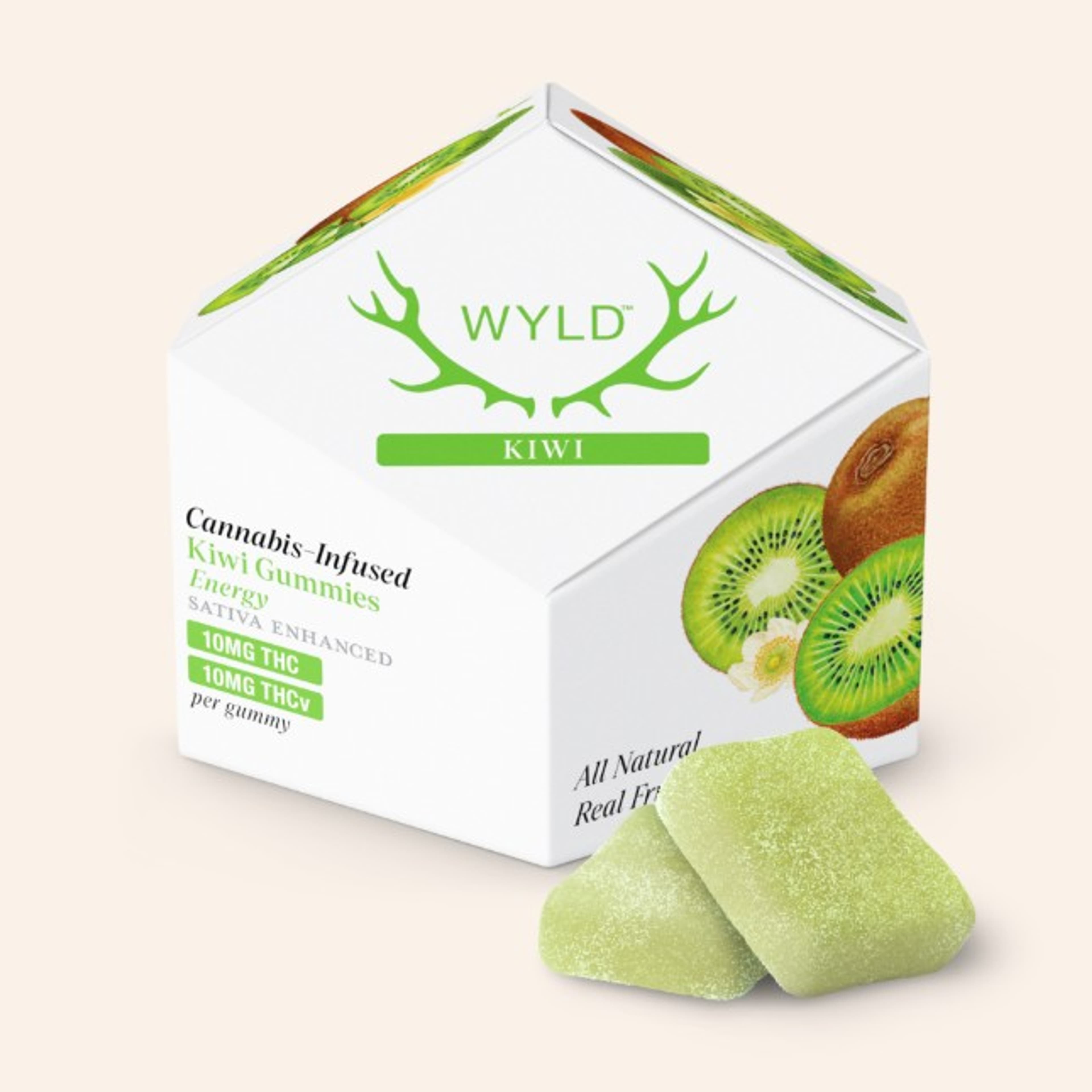 Wyld - Kiwi 1:1 THC:THCV Gummies - Wyld - Wyld - Kiwi 1:1 THC:THCV Gummies - $24 - Edible