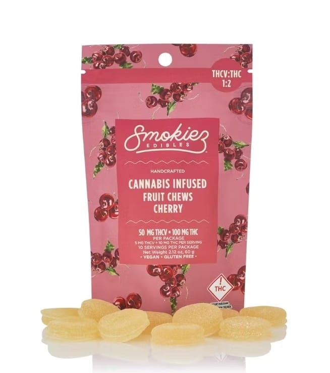 2:1 THCV Sweet Cherry Fruit Chews - Smokiez -  - $29.99 - Edibles