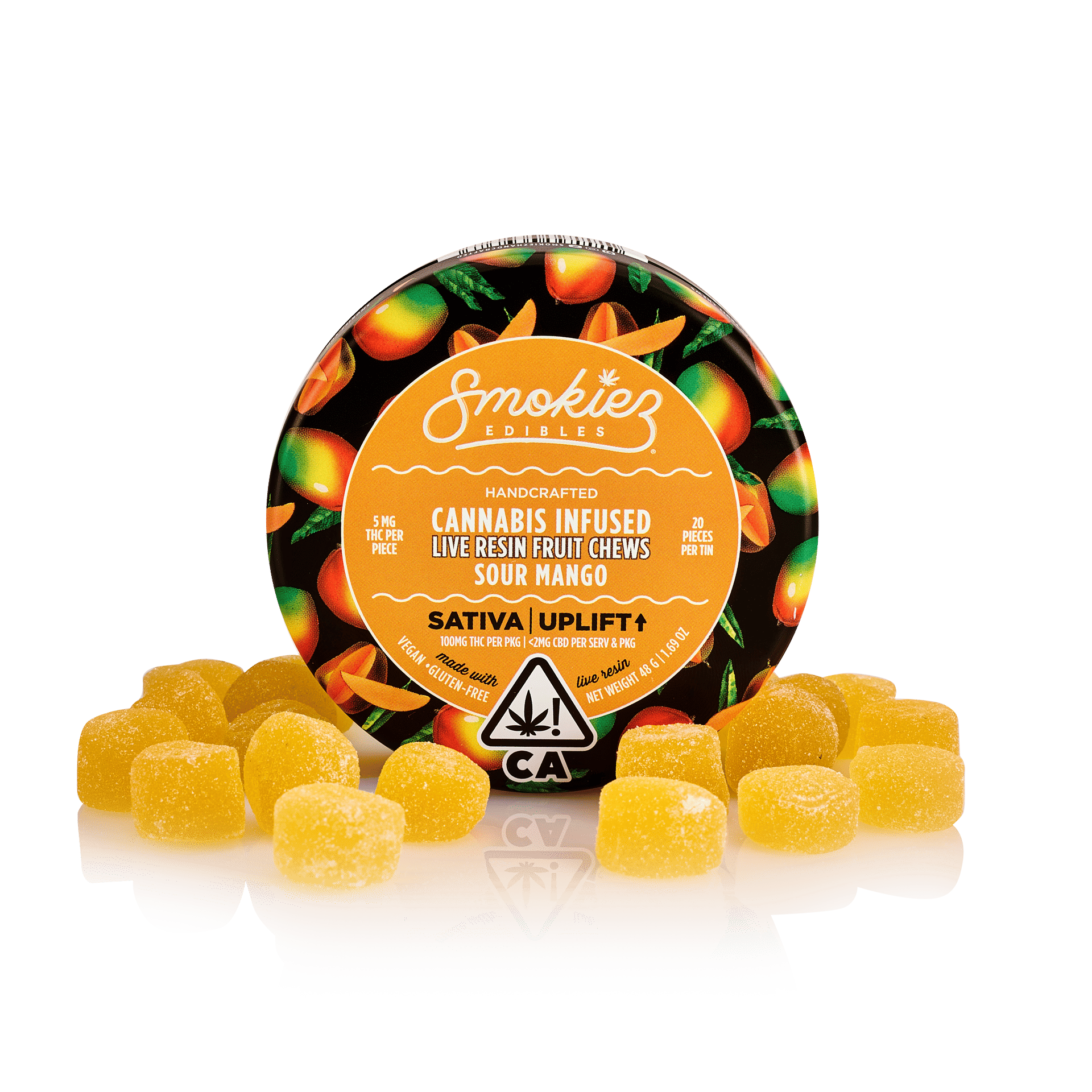 Sour Mango 100mg Live Resin - SMOKIEZ -  - $17 - Edibles
