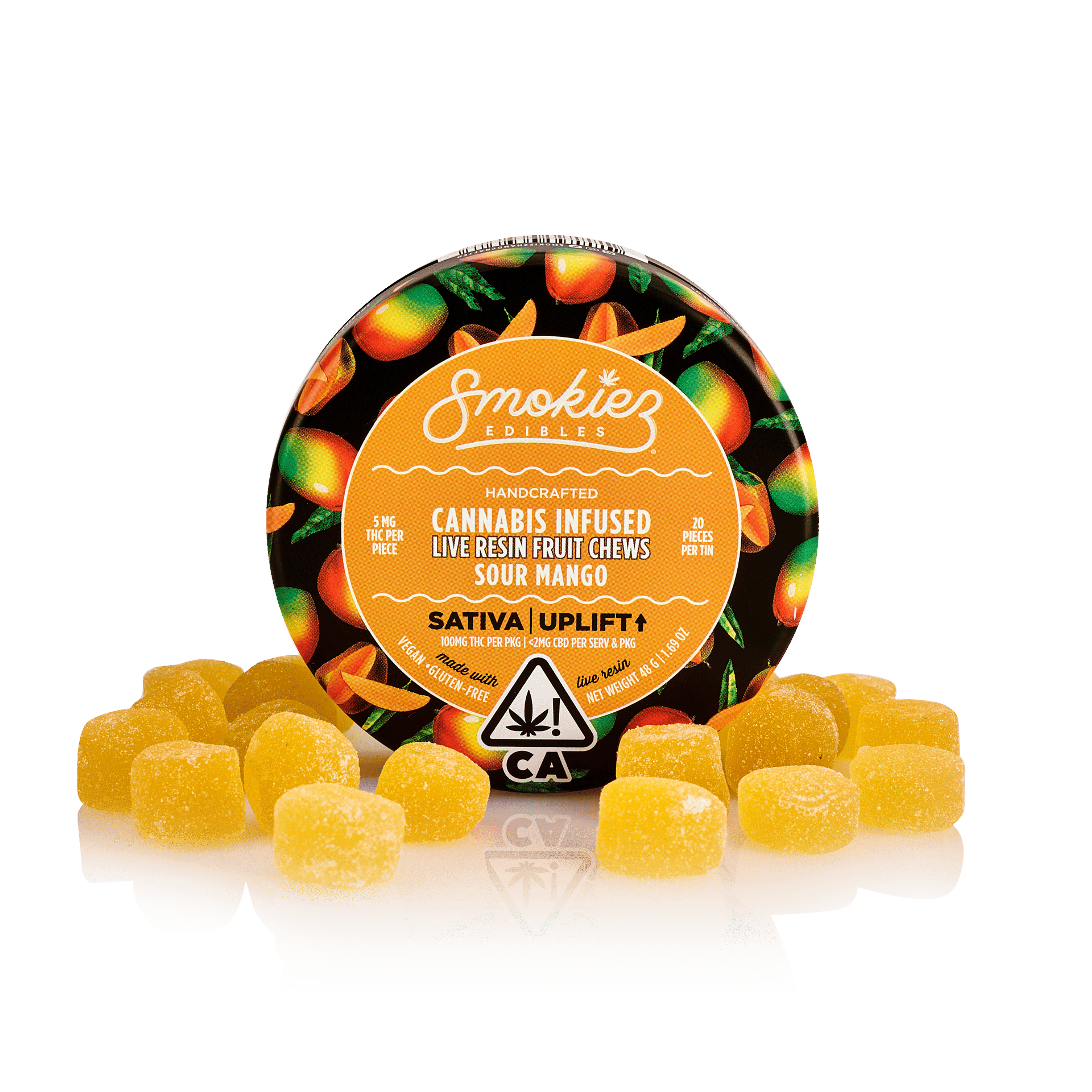 Sour Mango 100mg Live Resin - SMOKIEZ - - $17 - Edibles