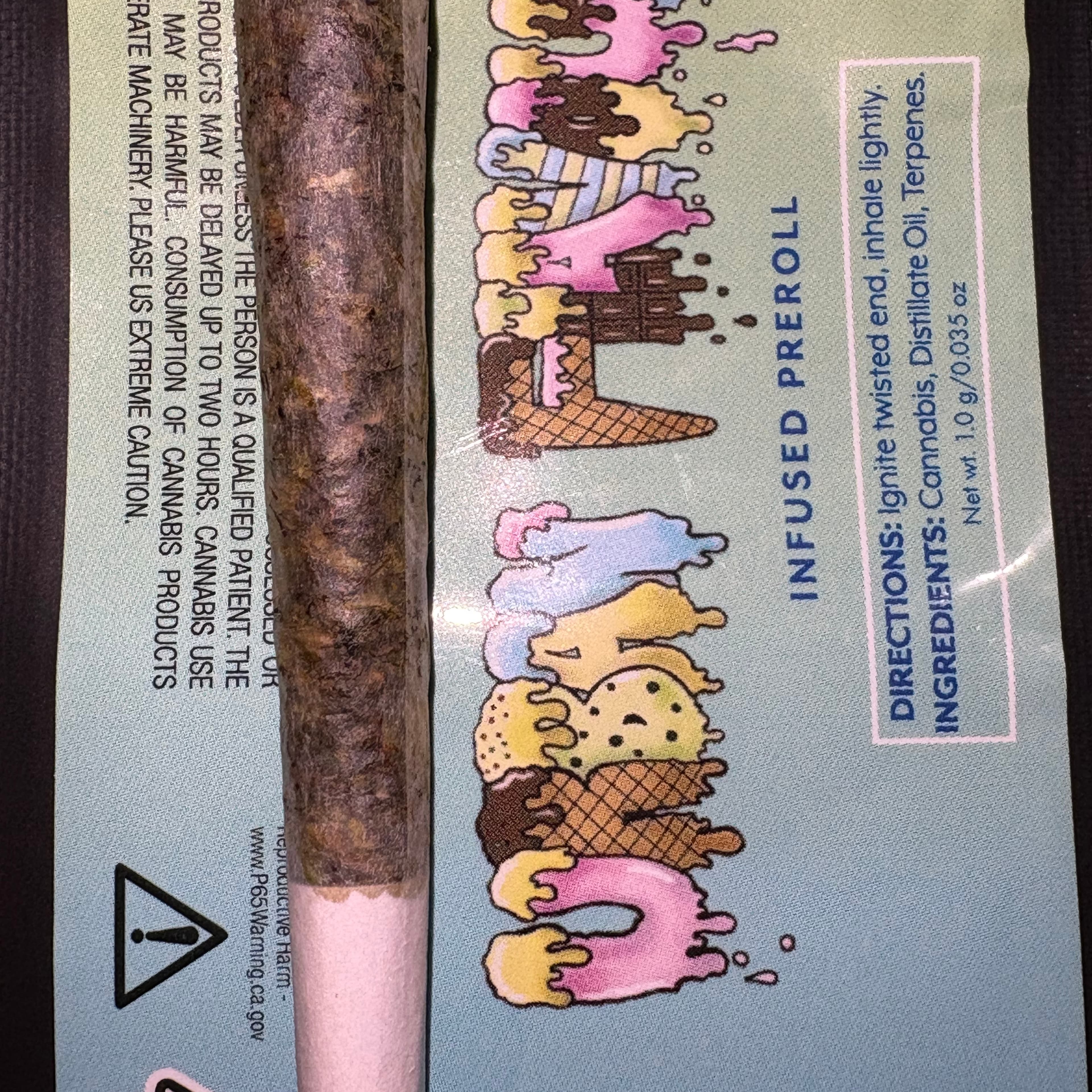 Kiwi Strawberry 1g Infused Preroll 42% THC - Urban Flavours - - $7 - Pre-Rolls