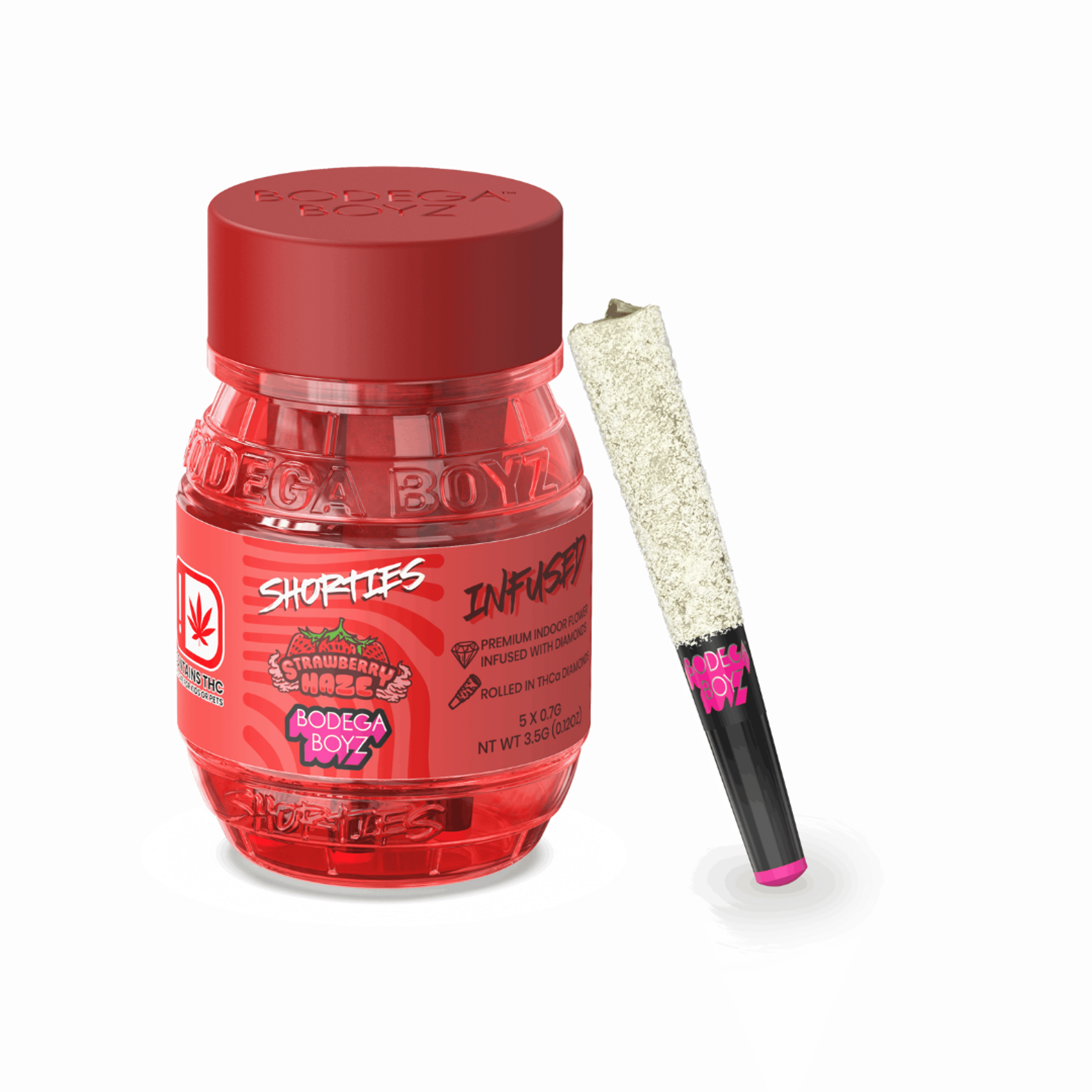 STRAWBERRY HAZE 5PK PRE-ROLLS - BODEGA BOYZ - - $29.75 - Pre-Rolls