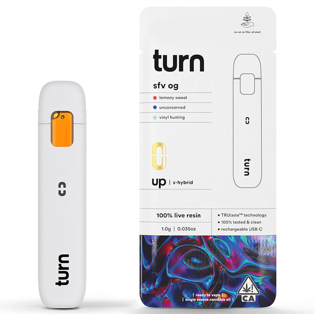 SFV OG (S/H) - Live Resin AIO 1g - Turn - SFV OG (S/H) - $35 - Cartridges