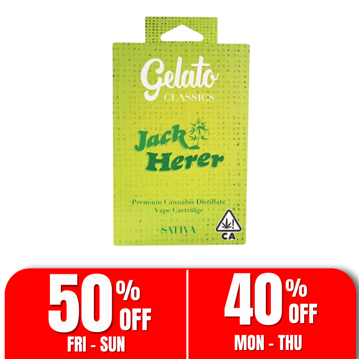 Gelato Classics | 1g - Jack Herer - Cartridge - Sativa - Gelato -  - $27 - Vape Carts