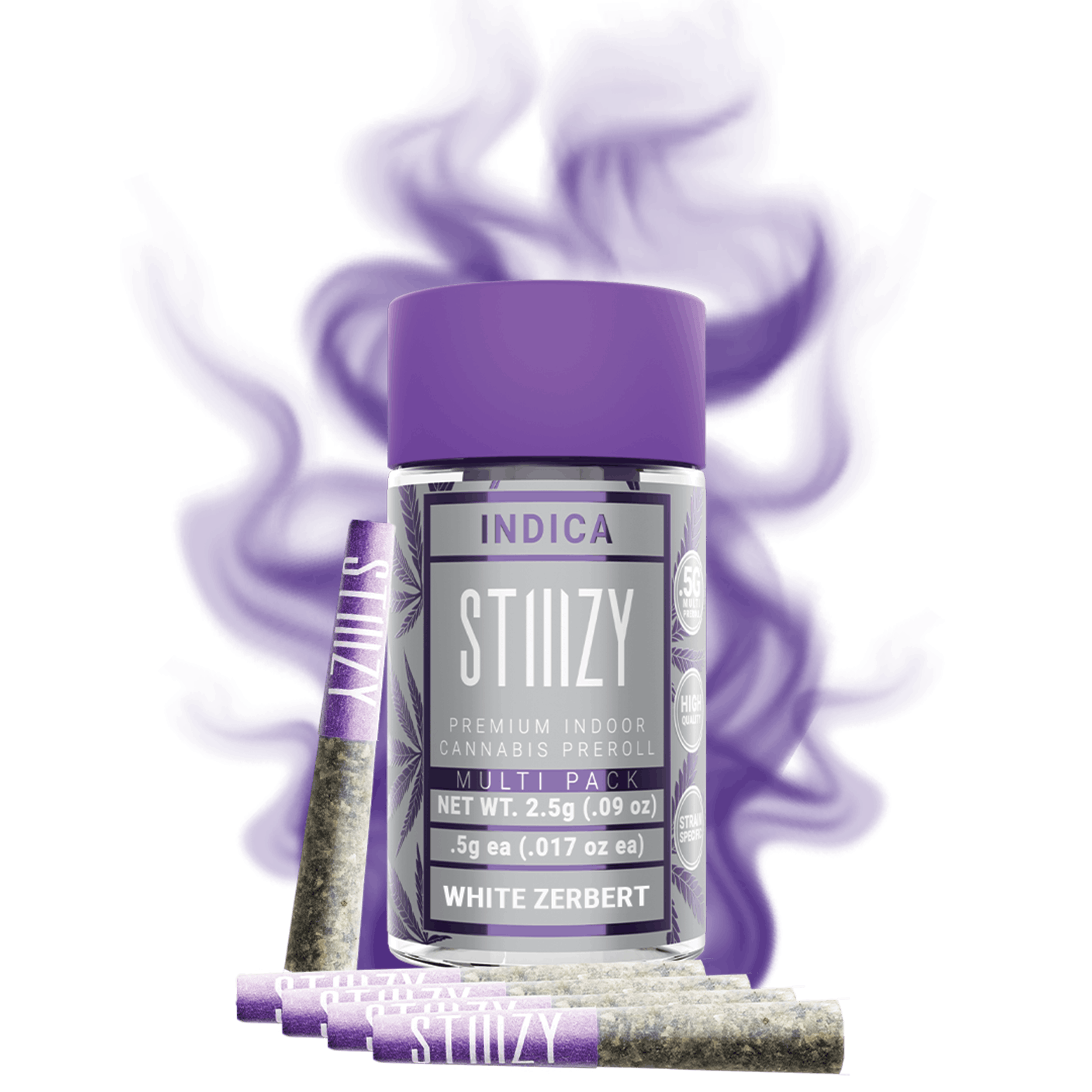 White ZERBERT - 2.5G Naked Preroll Multipack - STIIIZY -  - $10.80 - Pre-Rolls