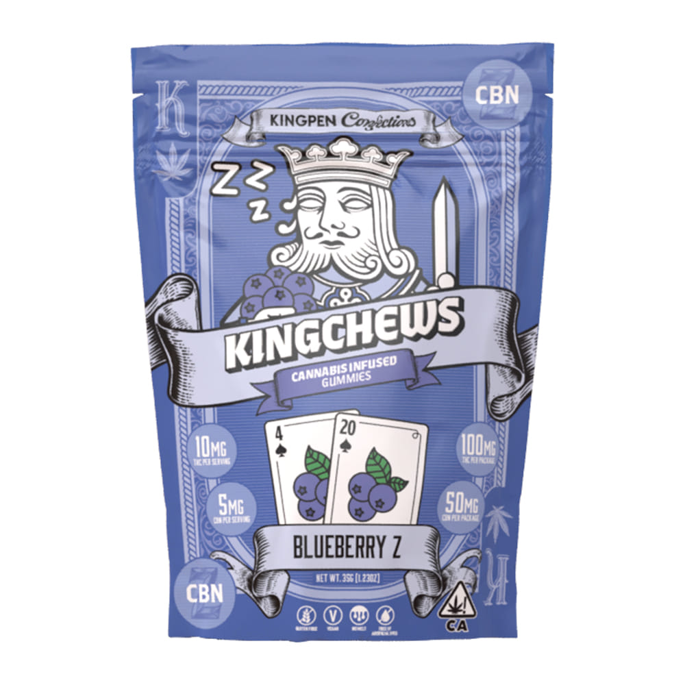 KingRoll Chew | 2:1 THC:CBN Blueberry Z - KingRoll -  - $15 - Edibles