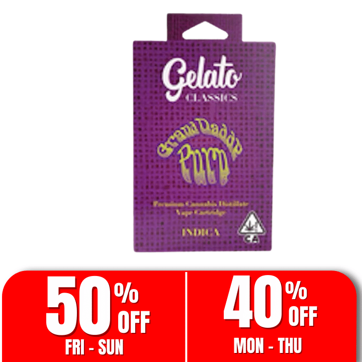 Gelato Classics | 1g - Grand Daddy Purp - Cartridge - Indica - Gelato -  - $27 - Vape Carts