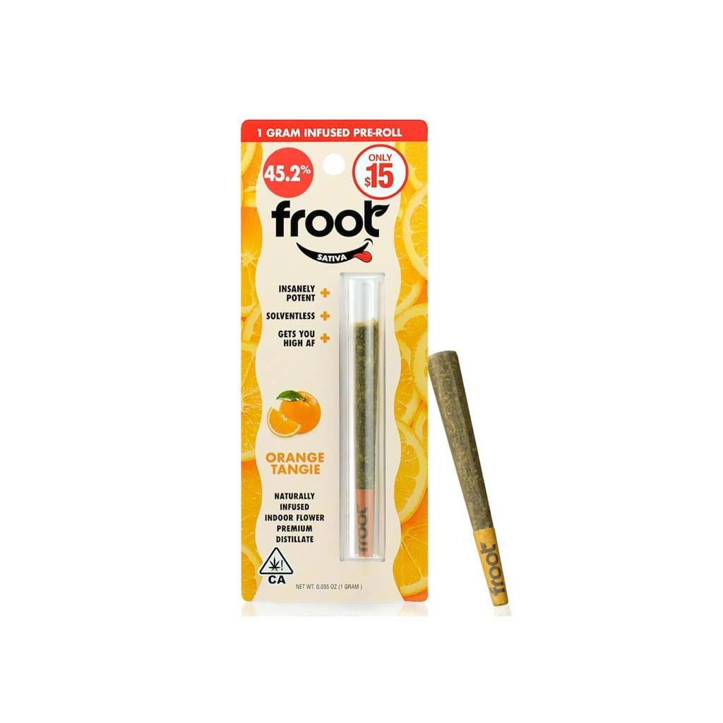 Orange Tangie - 1g Infused Preroll - Froot - 1g Infused PR - Sativa - $13 - Infused Preroll