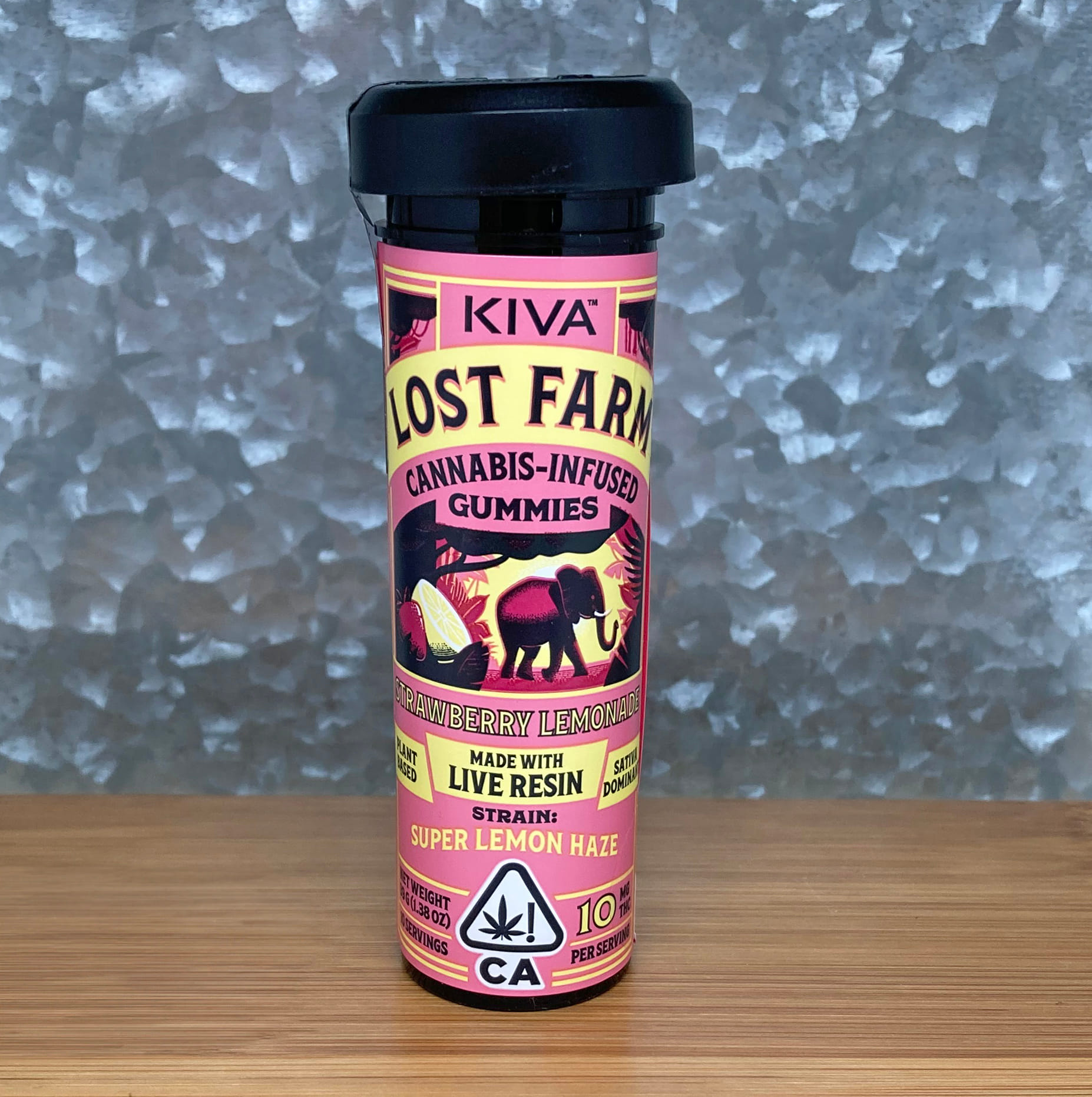 Strawberry Lemonade Super Lemon Haze Lost Farm Gummies 100mg - Kiva -  - $29 - Edible