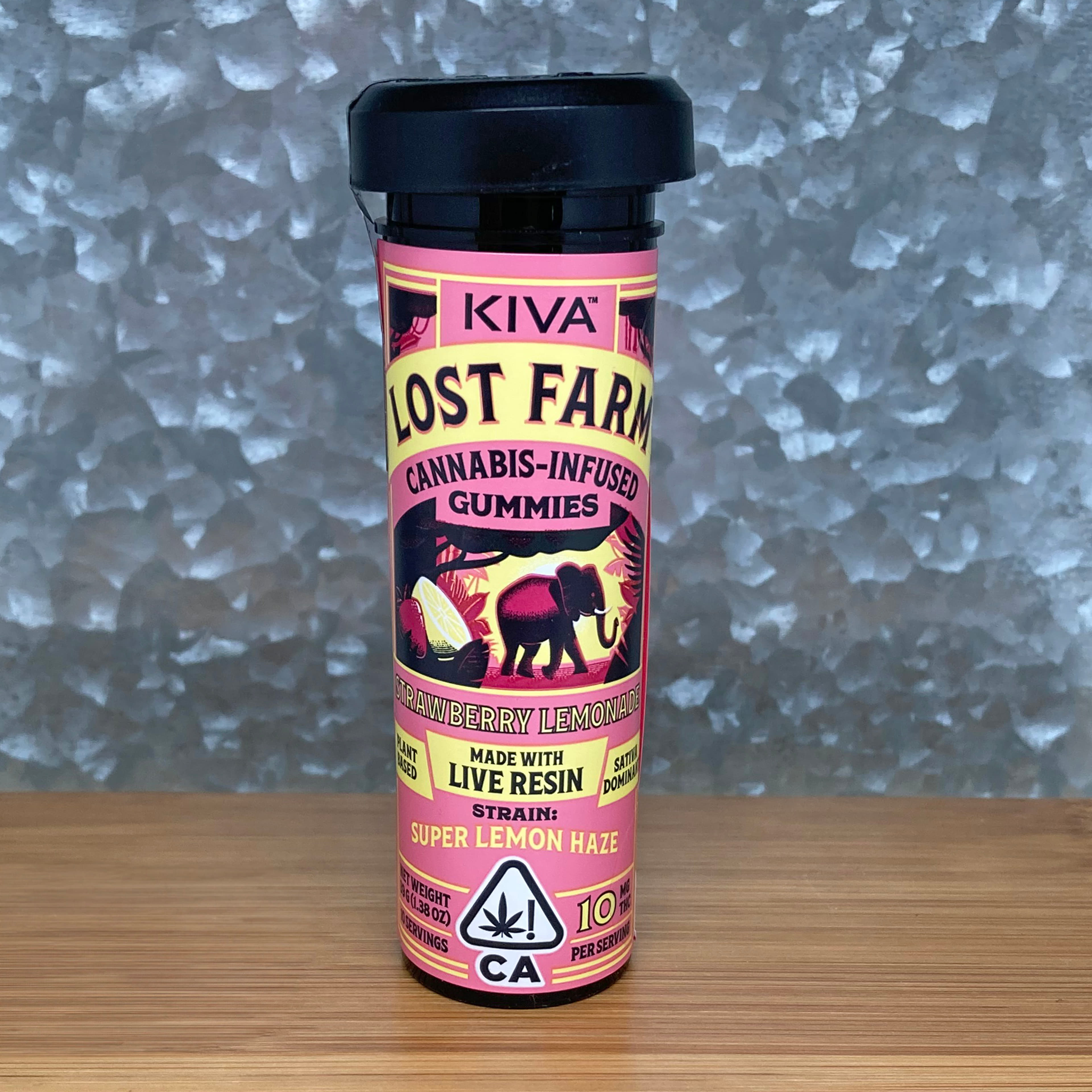 Strawberry Lemonade Super Lemon Haze Lost Farm Gummies 100mg - Kiva - - $29 - Edible