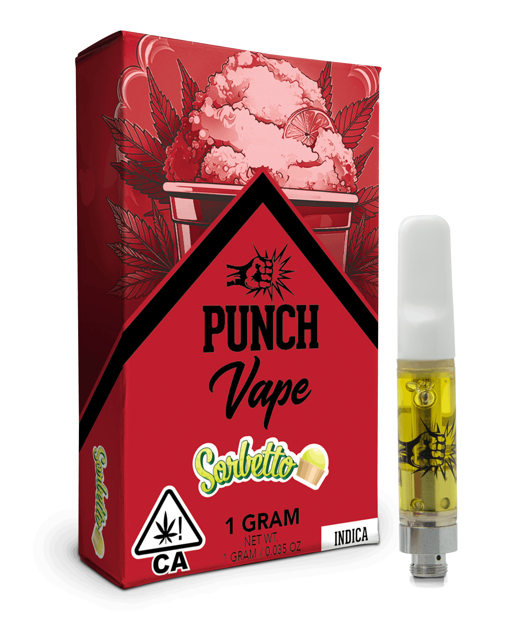 Sorbetto (1g) (Indica) Cart - Punch Edibles & Extracts -  - $14.40 - Vapes