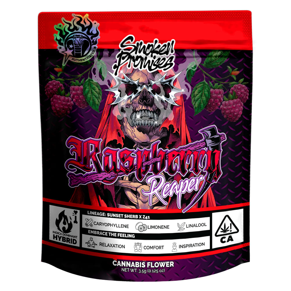 Raspberry Reaper (I/H) 32.1% - 3.5g - Smoken Promises - Eighth - $32 - Flower