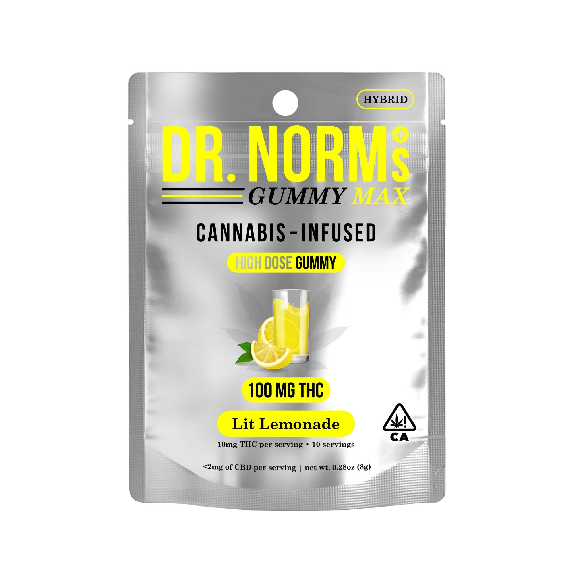 Lit Lemonade MAX Gummy 100mg - Dr. Norms -  - $8 - Edible